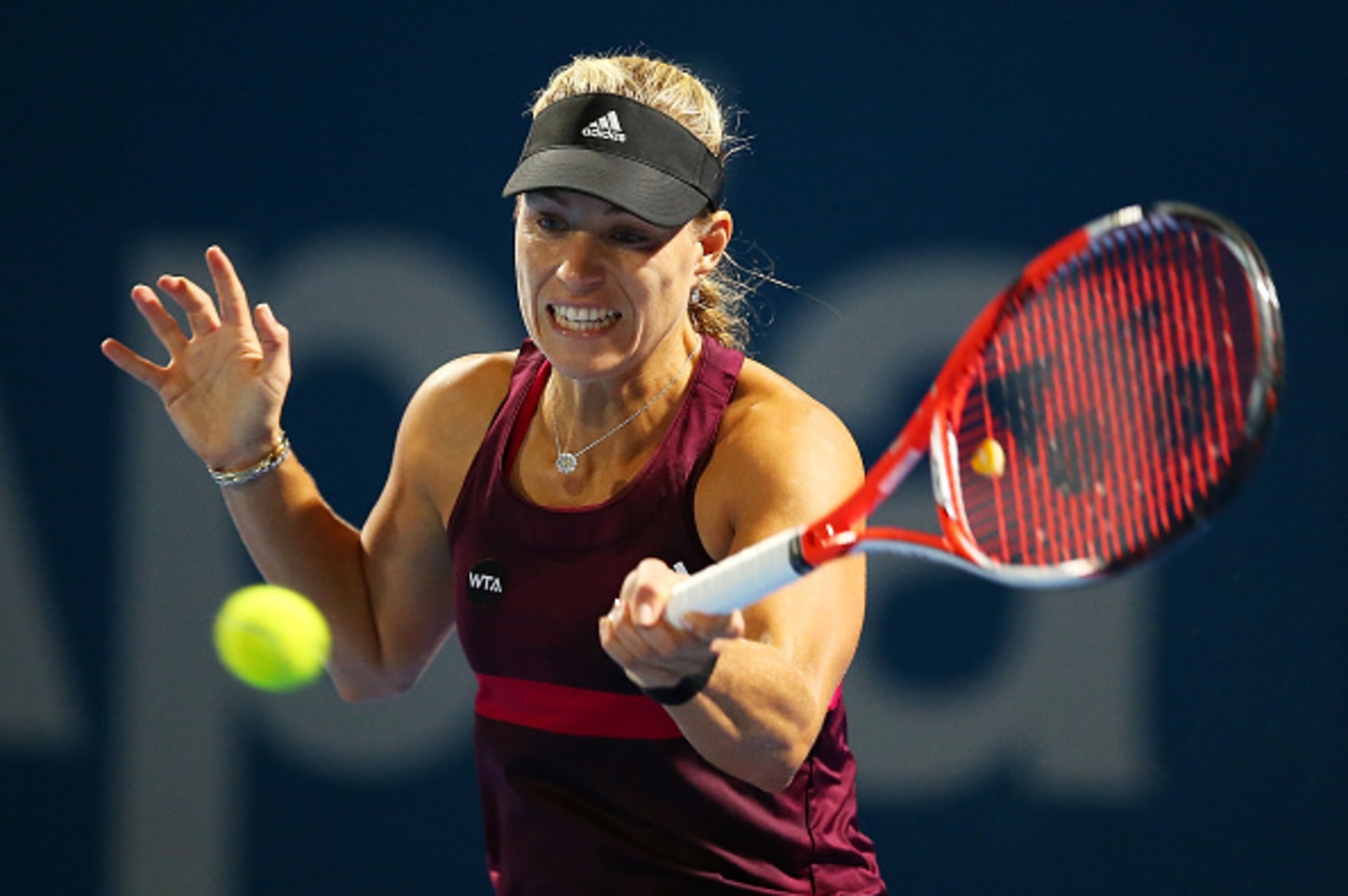 Angelique Kerber during the Sydney International tournament. Angelique Kerber during the Sydney International tournament.