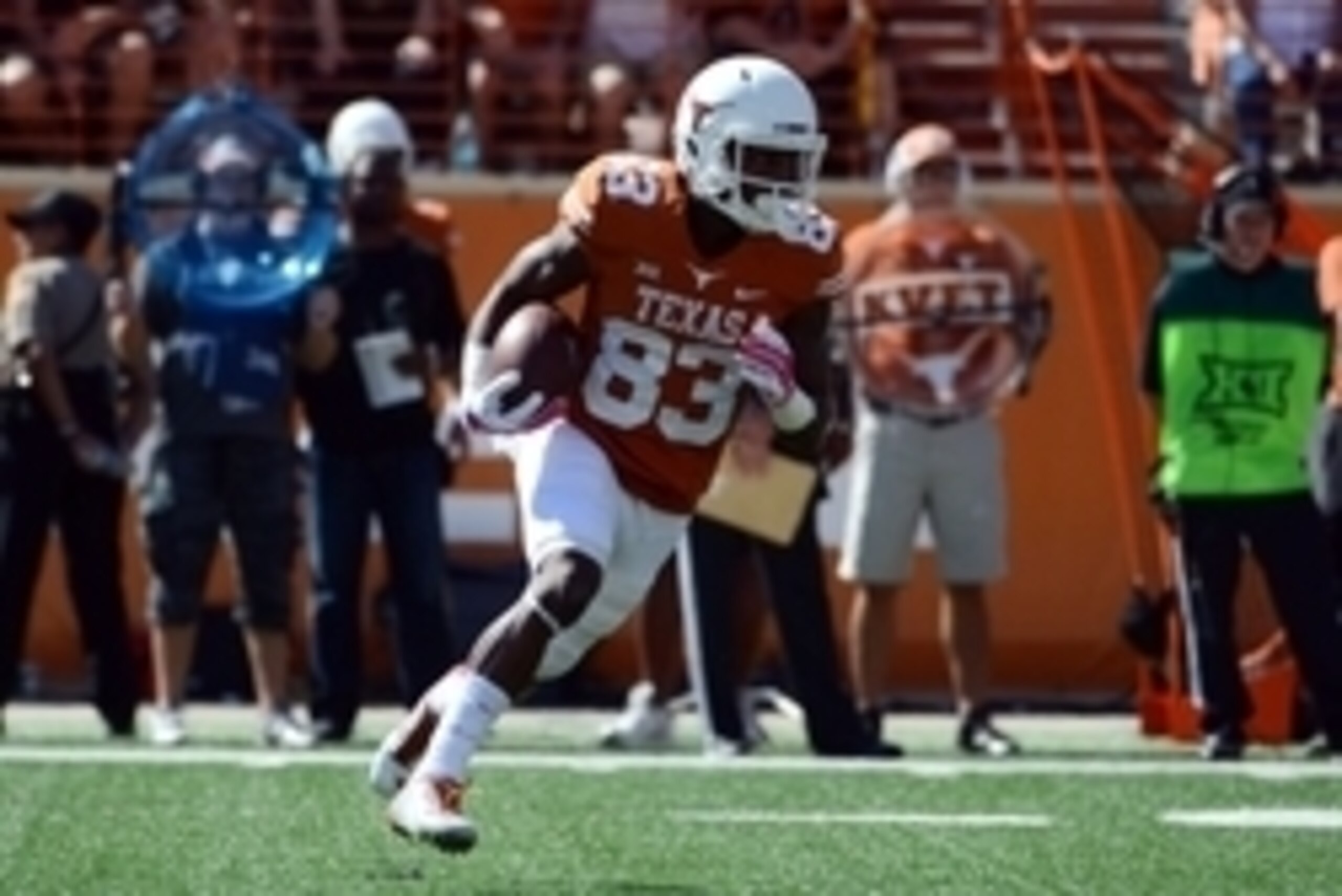 Sophomore receiver Armanti Foreman is one of Texas' most promising breakout prospects for 2015.
