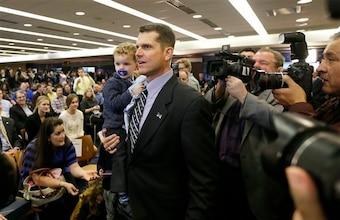 Jim Harbaugh looks like the savior Michigan's program needs.