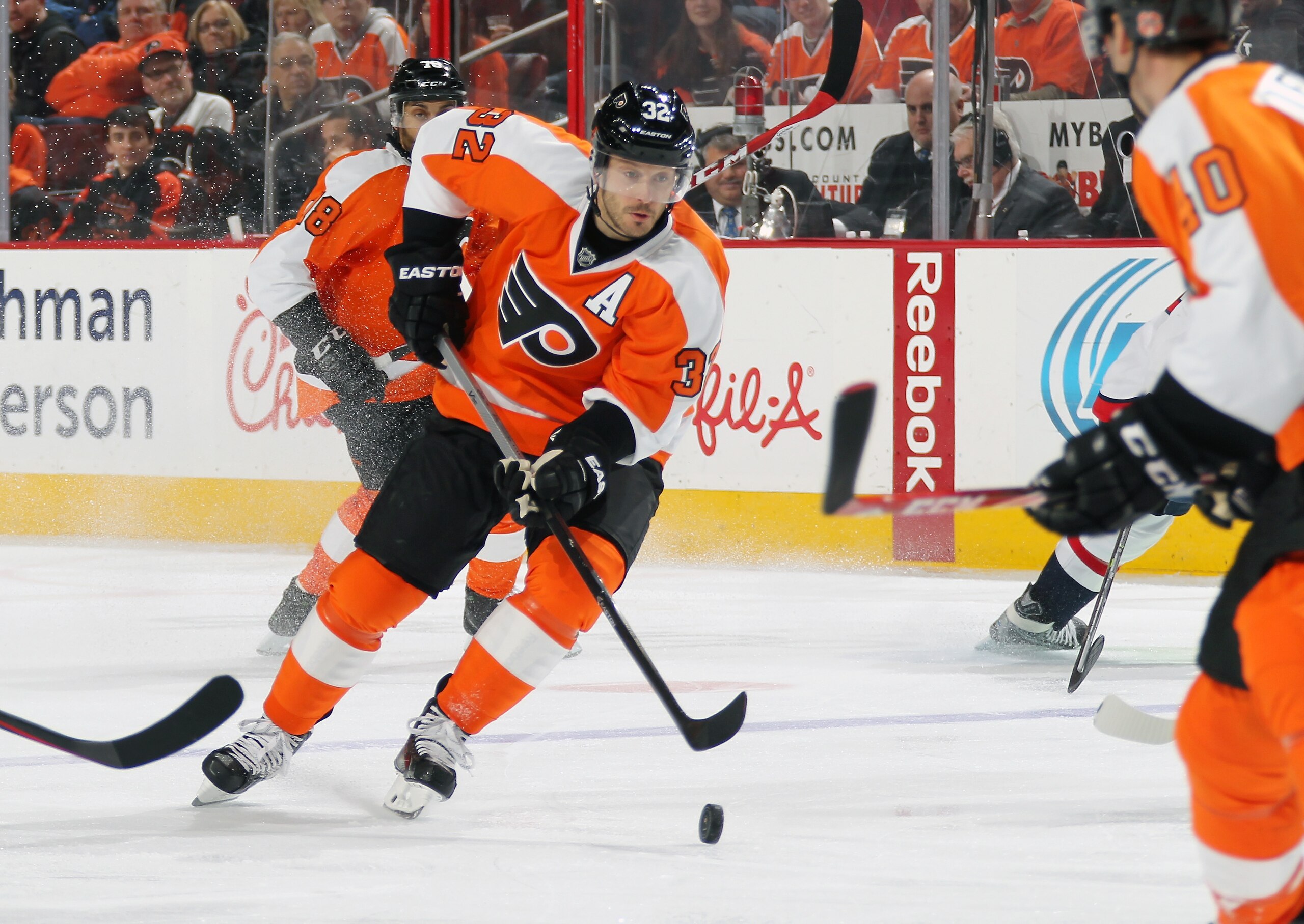 Mark Streit has put up good numbers for the Flyers this season.