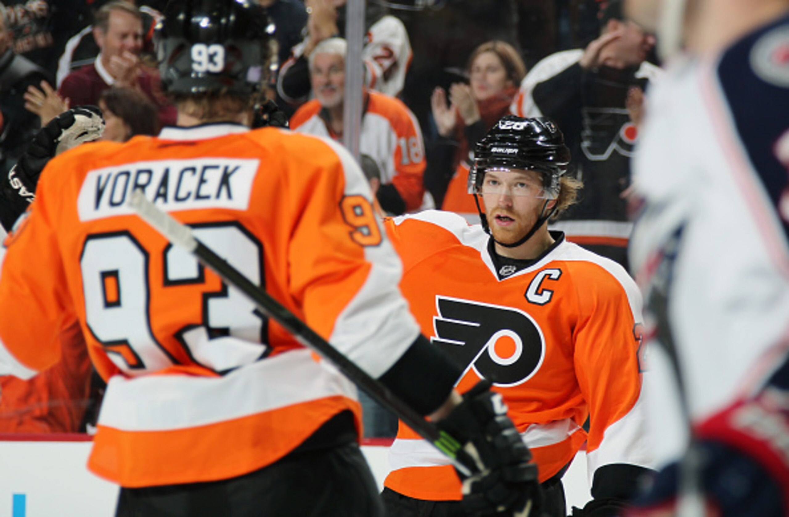 Claude Giroux and Jakub Voracek have been the Flyers' MVPs of the first half.