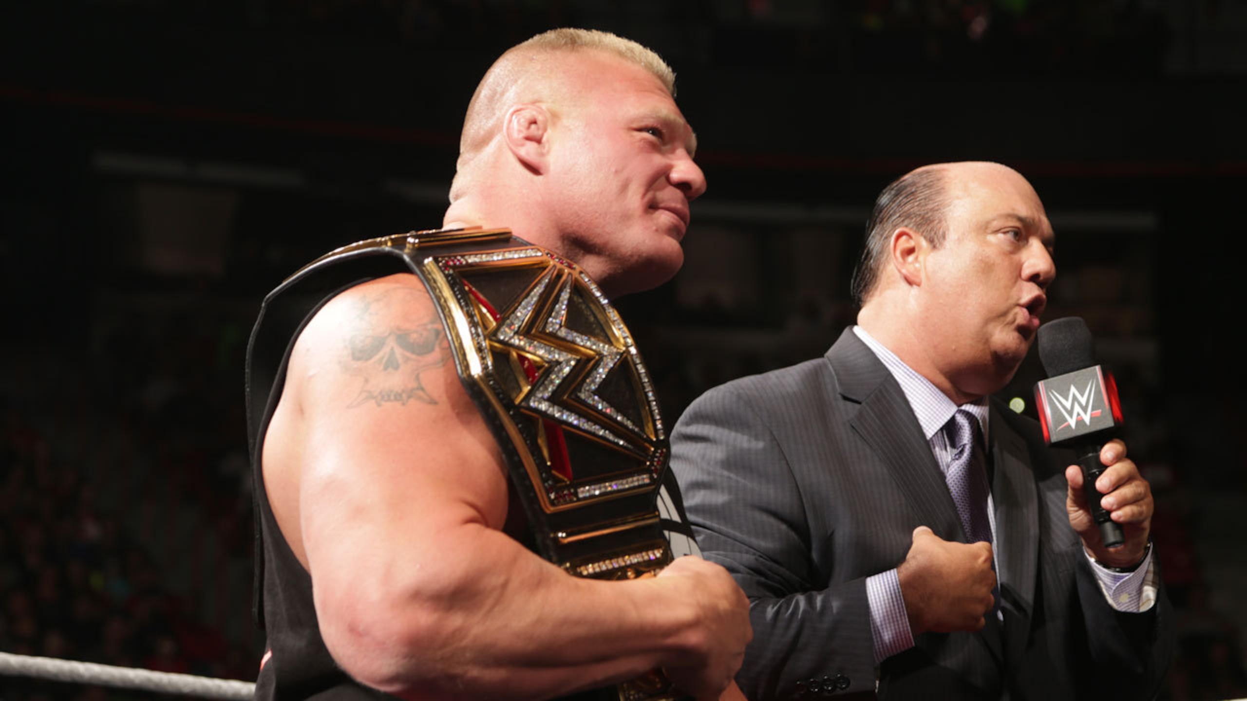 Brock Lesnar with Paul Heyman