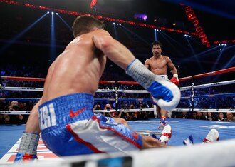 Pacquiao hits with real power.