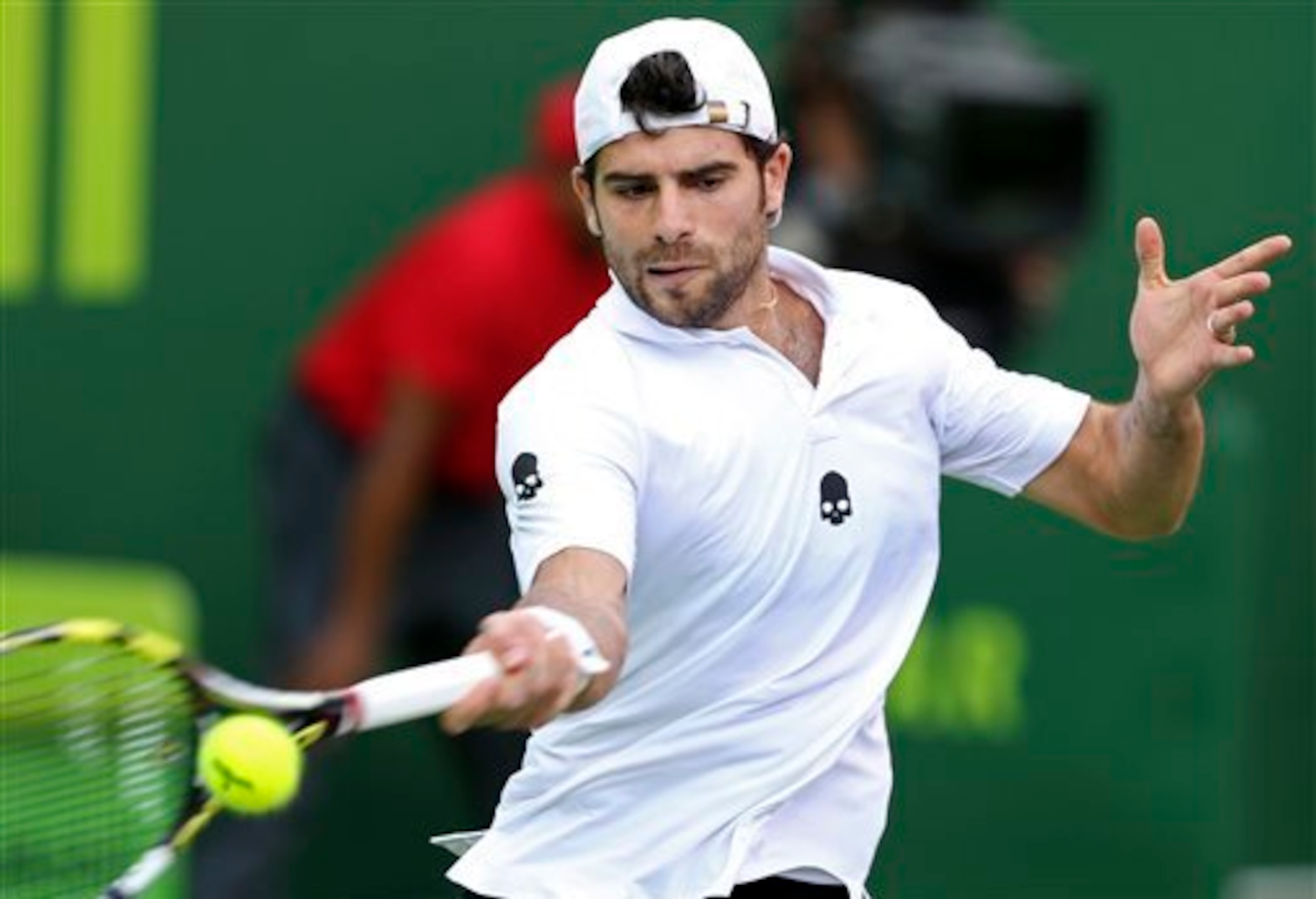 Things get tougher early with Simone Bolelli in Federer's half. Things get tougher early with Simone Bolelli in Federer's half.