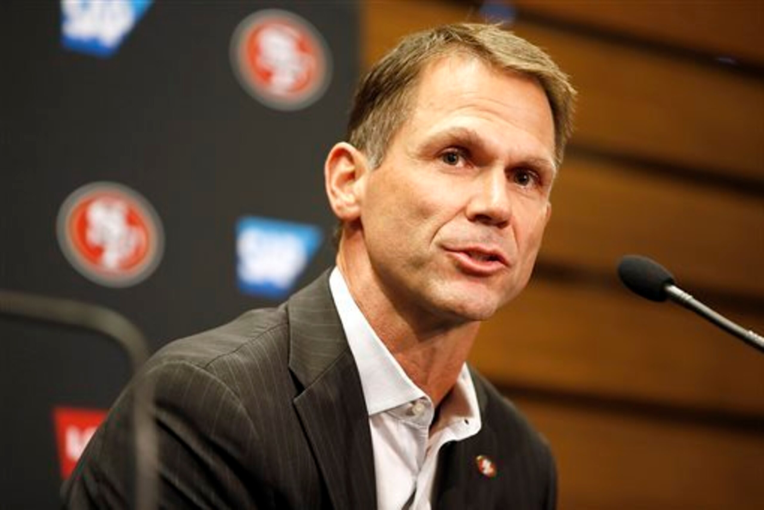 General manager Trent Baalke may pull off some surprising moves during the 2015 NFL draft.