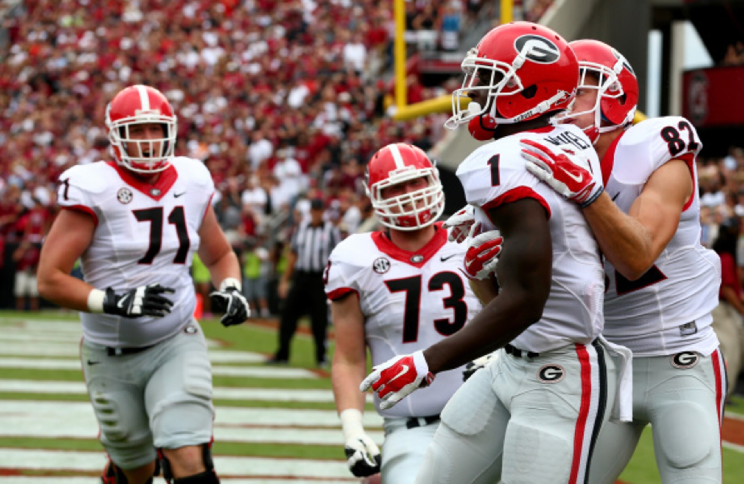 More touchdown celebrations would be nice for the Dawgs.