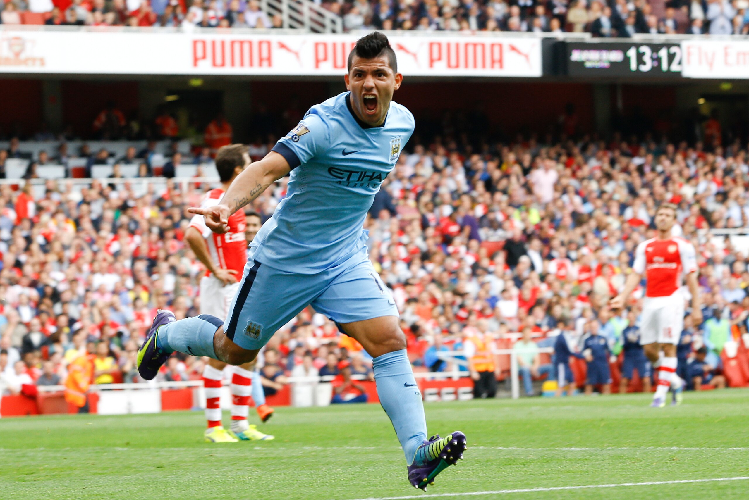 Aguero should have the chance to terrify Arsenal yet again.
