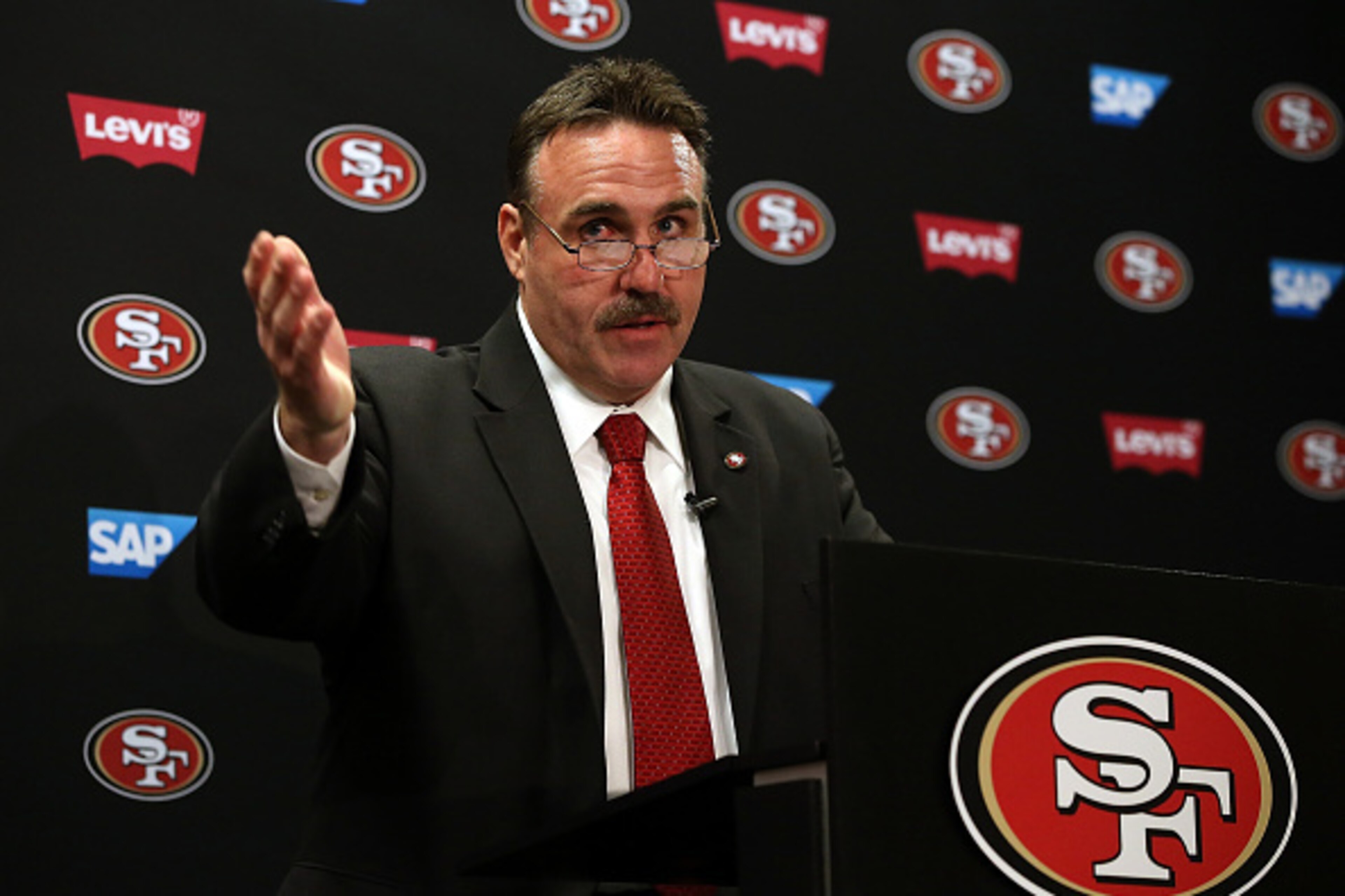 Jim Tomsula is the new head coach of the San Francisco 49ers.