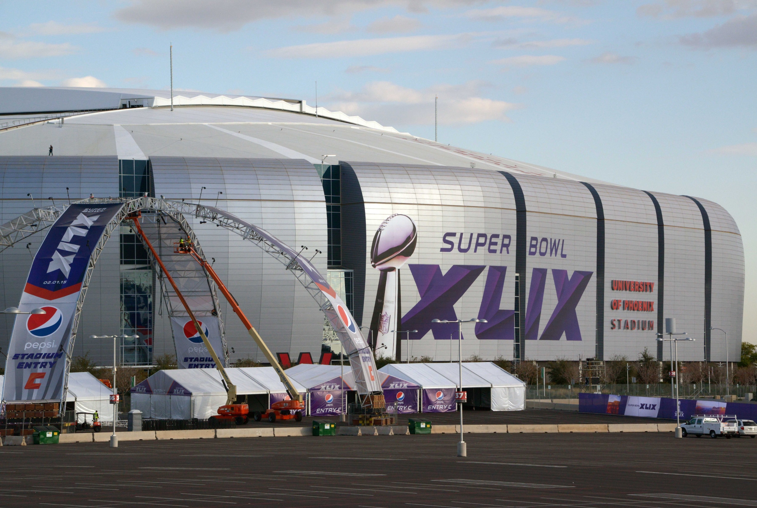 Someone or some team will make a little history in this building in Super Bowl XLIX on Feb. 1.