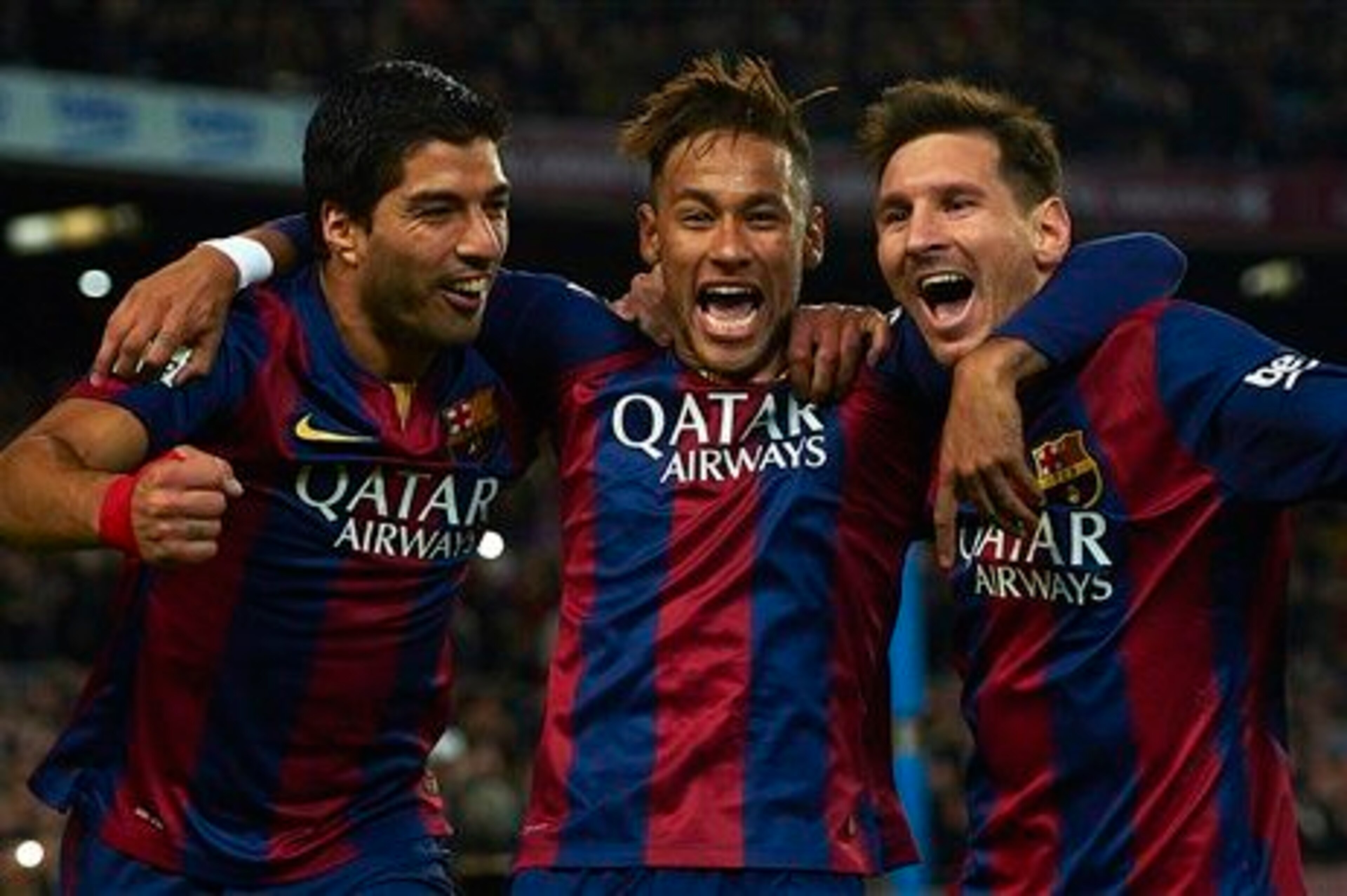 Barca's triple attacking threat were all on target in the league match vs. Atletico Madrid Barca's triple attacking threat were all on target in the league match vs. Atletico Madrid