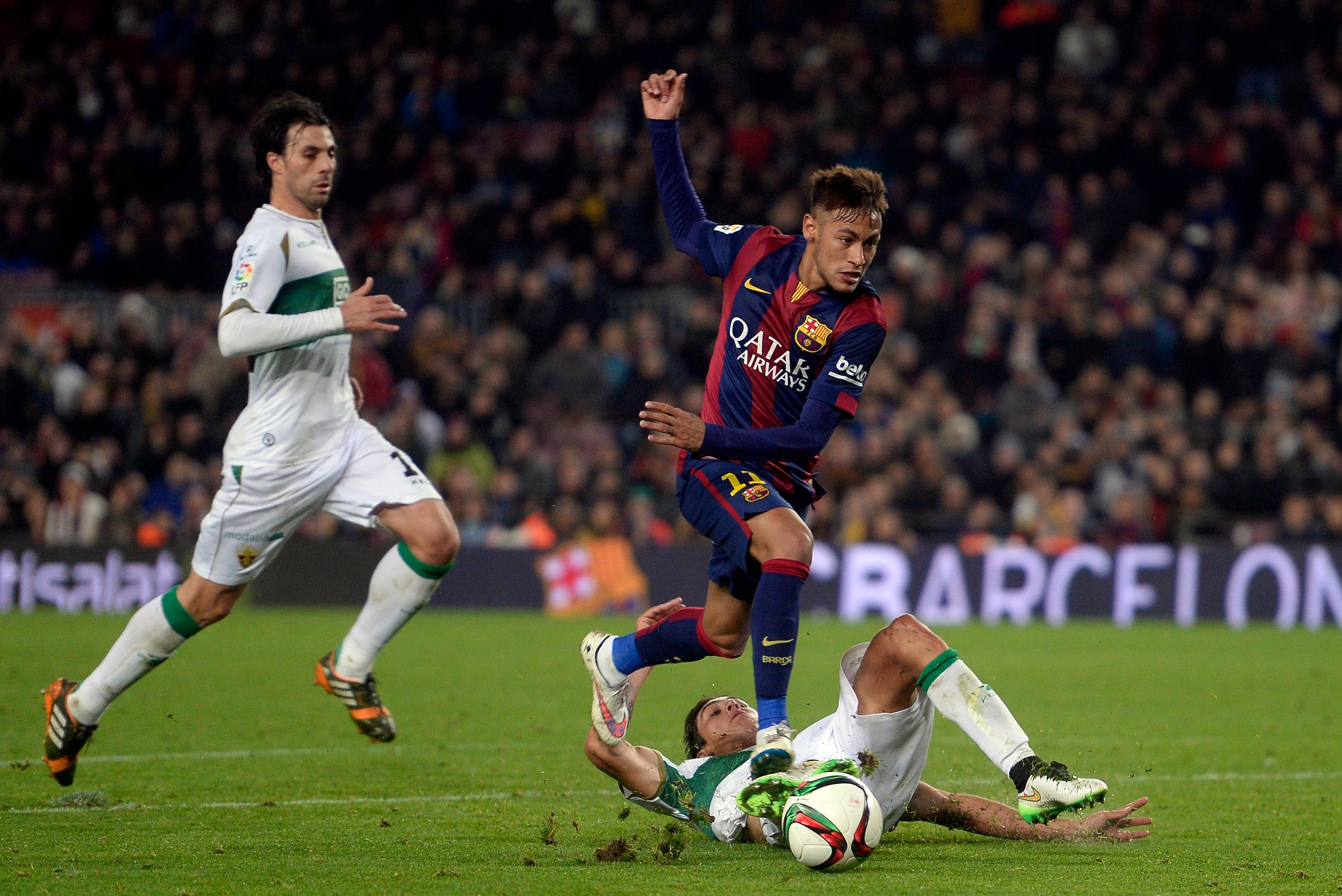 Elche have it all to do against Barcelona. Elche have it all to do against Barcelona.
