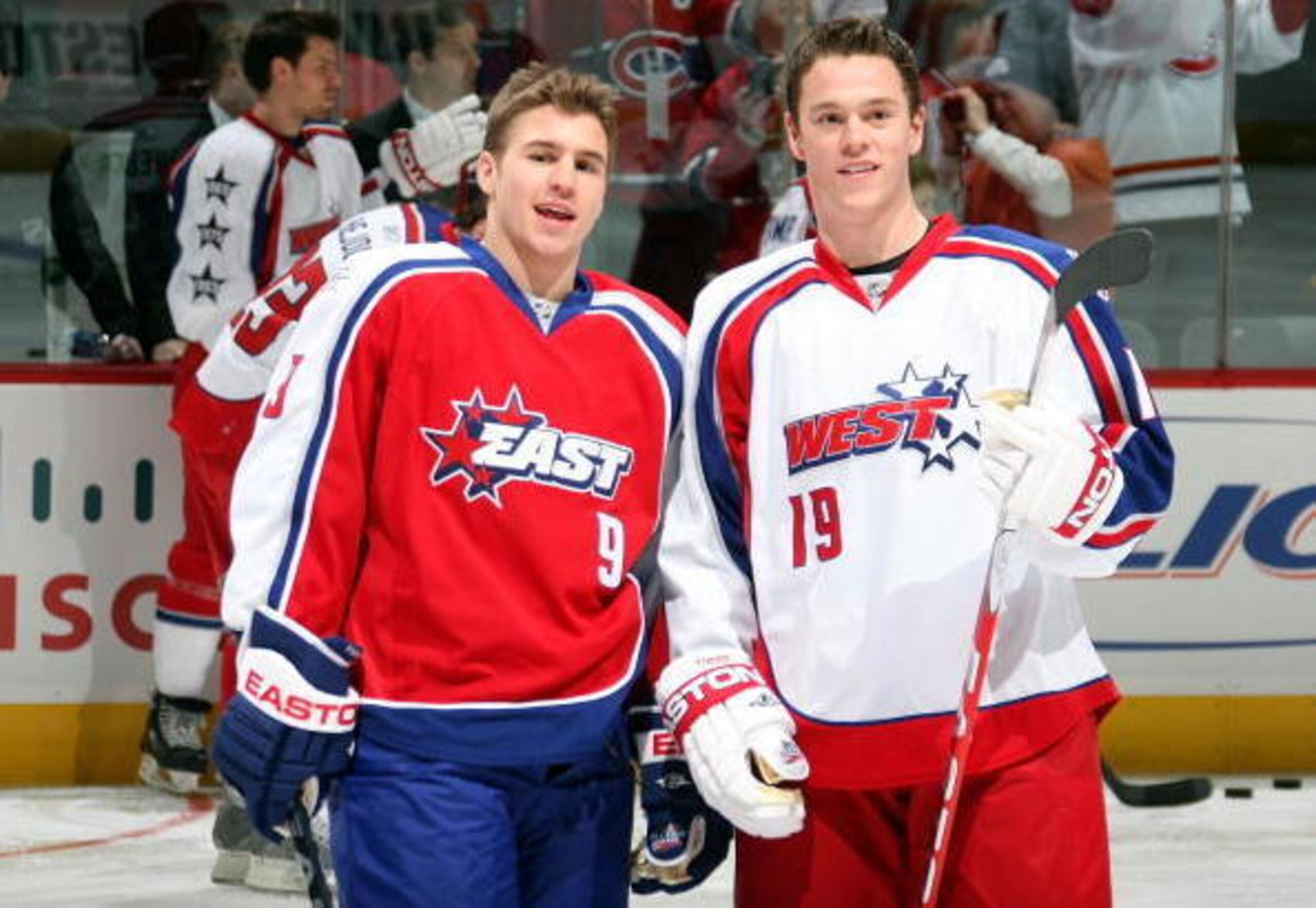 Zach Parise poses with fellow all-star Jonathan Toews during the 2009 All-Star Game. Zach Parise poses with fellow all-star Jonathan Toews during the 2009 All-Star Game.