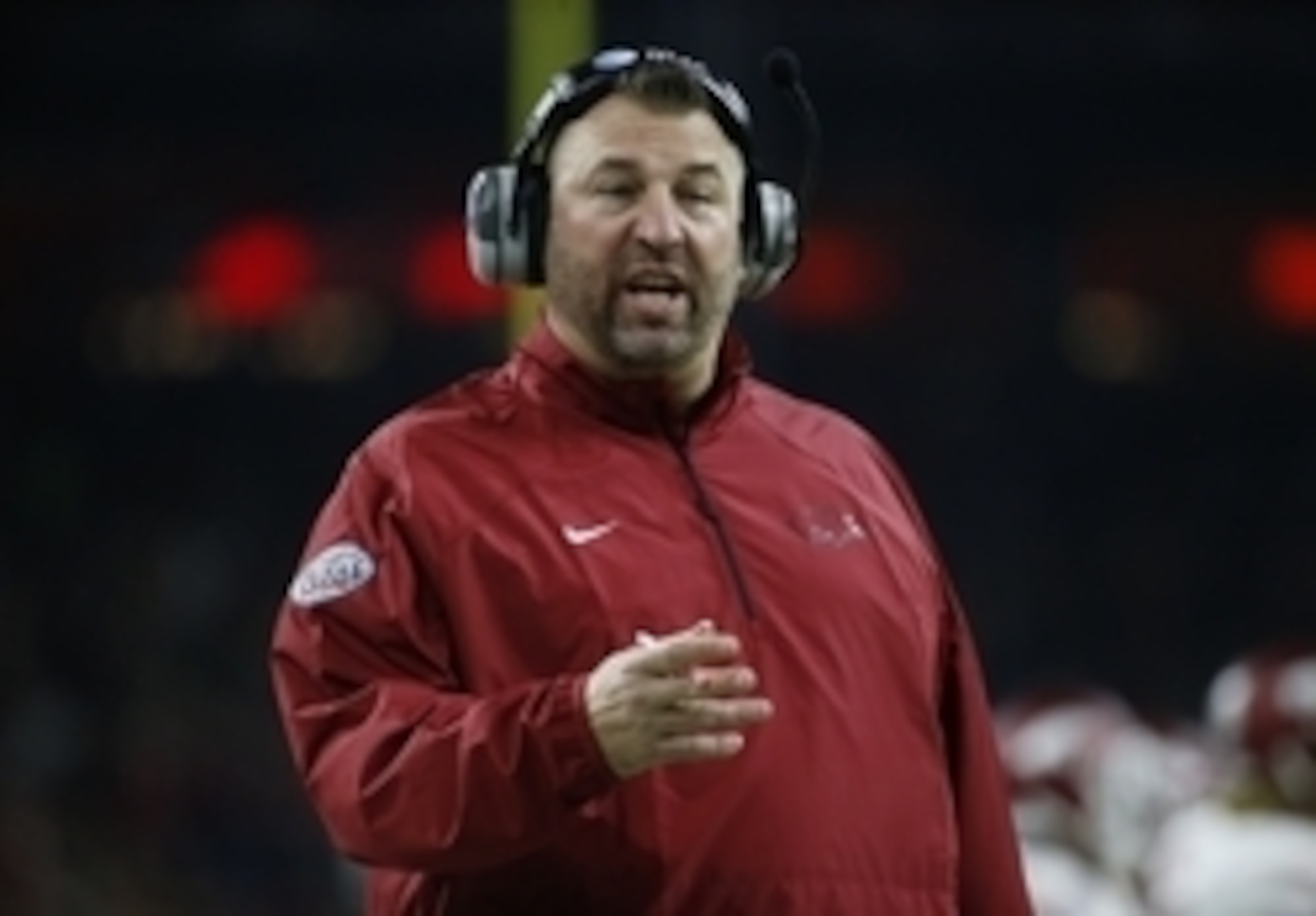 Arkansas head coach Bret Bielema
