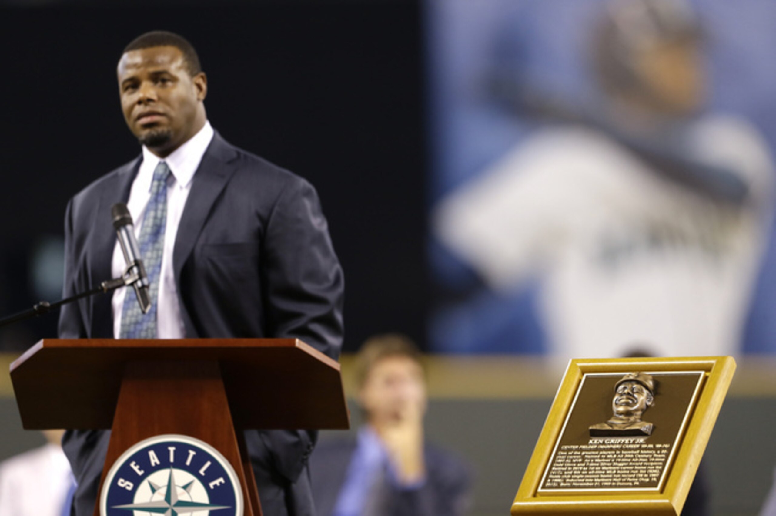 Ken Griffey Jr. is in the Seattle Mariners Hall of Fame, while his father also had an illustrious baseball career.