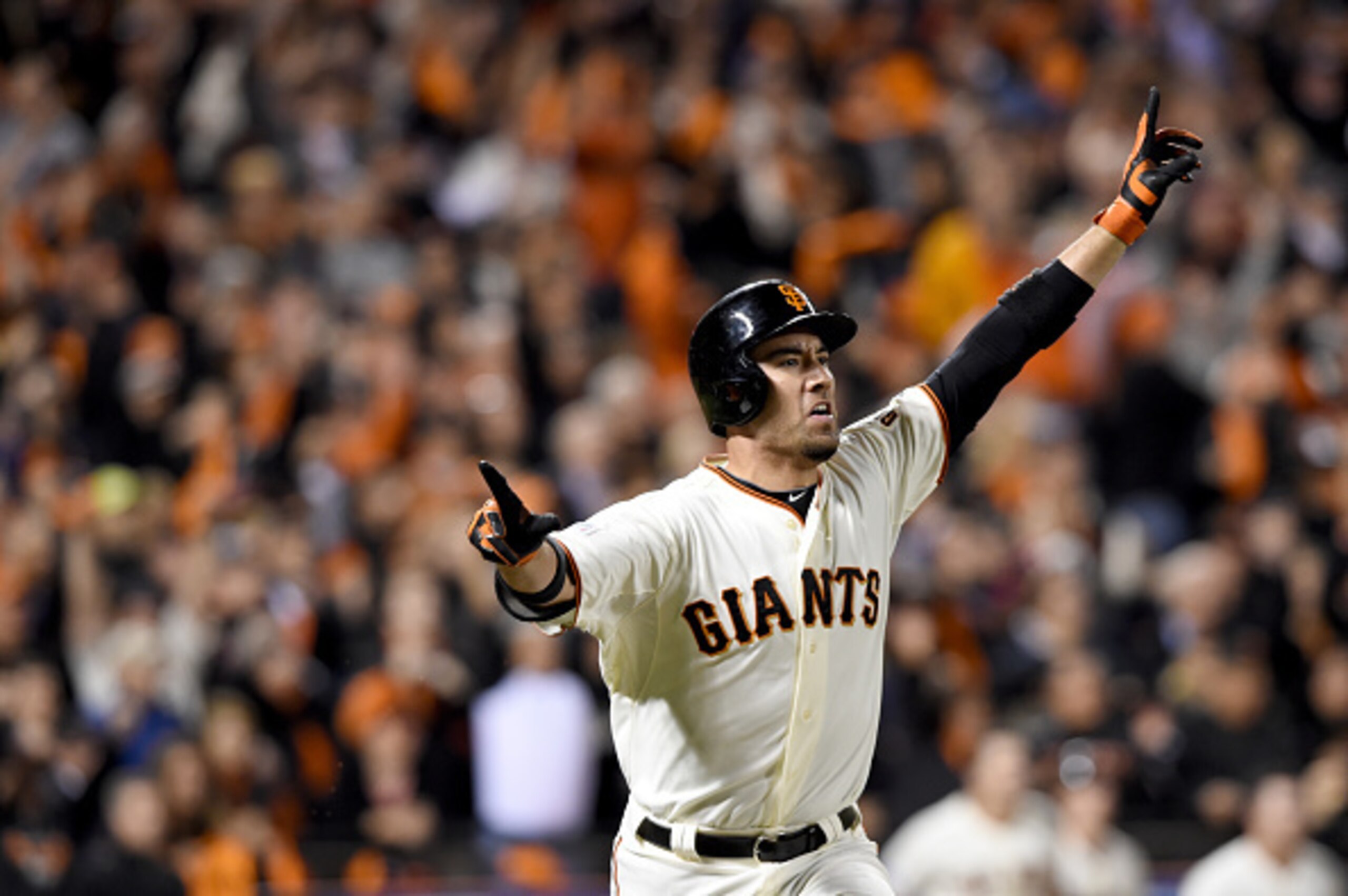 Travis Ishikawas was one of the Giants' heroes in the NLCS victory over St. Louis. Travis Ishikawas was one of the Giants' heroes in the NLCS victory over St. Louis.