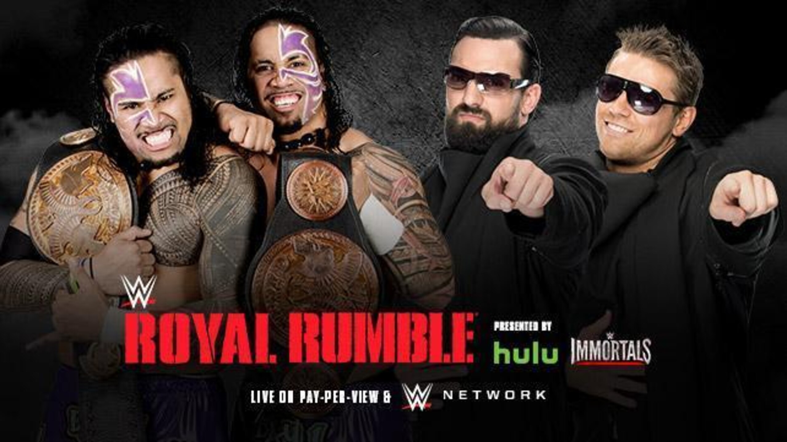 WWE Tag Team Champions The Usos vs. The Miz and Damien Mizdow