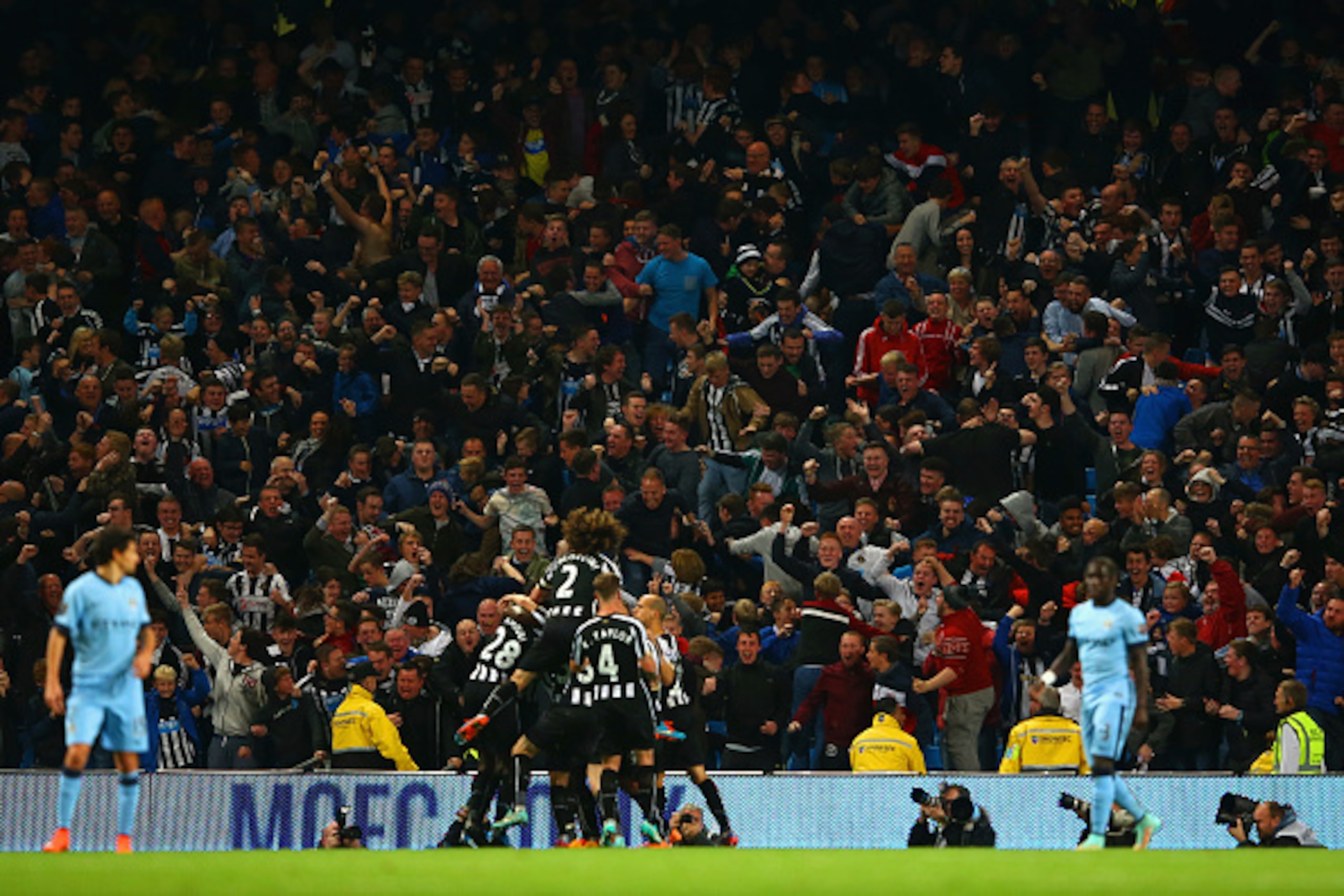 Newcastle blew City right out of the Capital One Cup at the Etihad earlier this season.