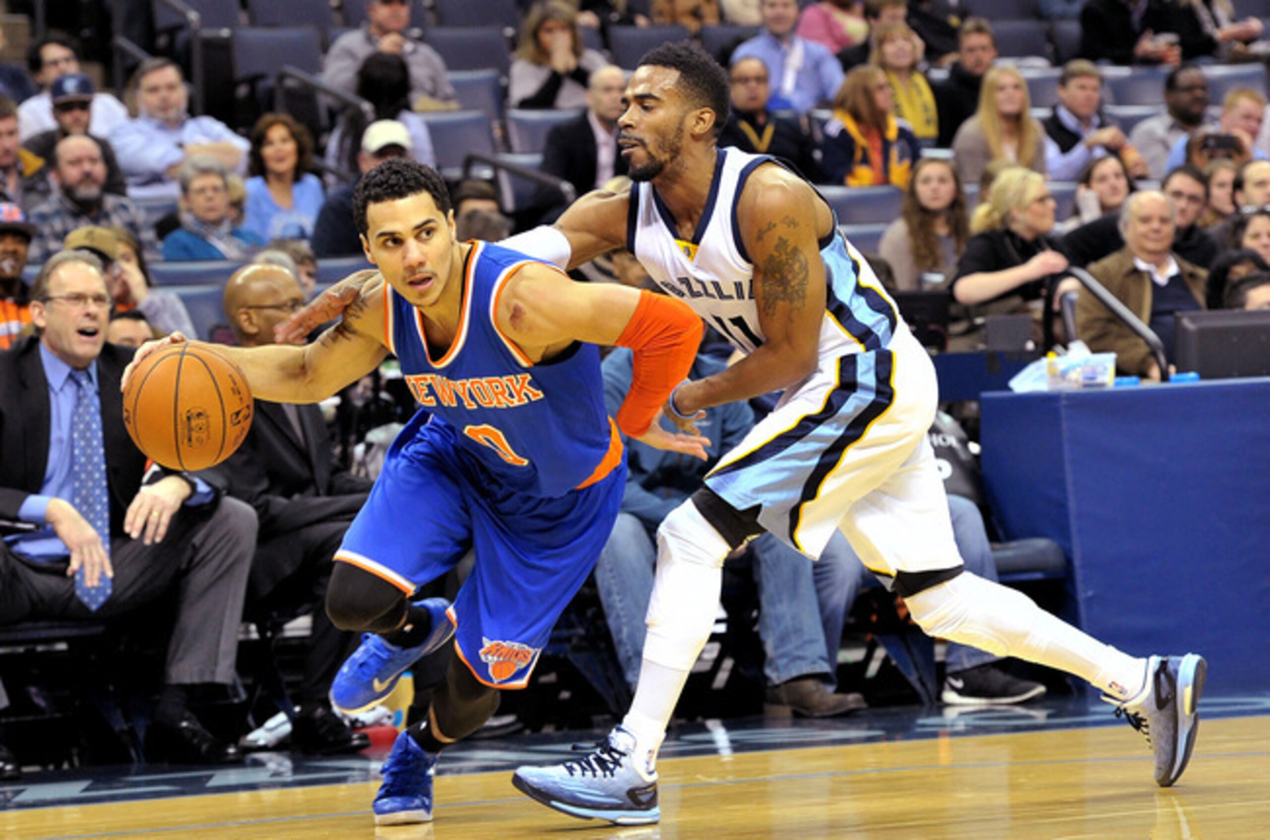 Shane Larkin has been one of the New York Knicks' few bright spots this season.
