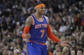 Carmelo Anthony is having a good season but has to shoulder some of the blame for the Knicks' record.