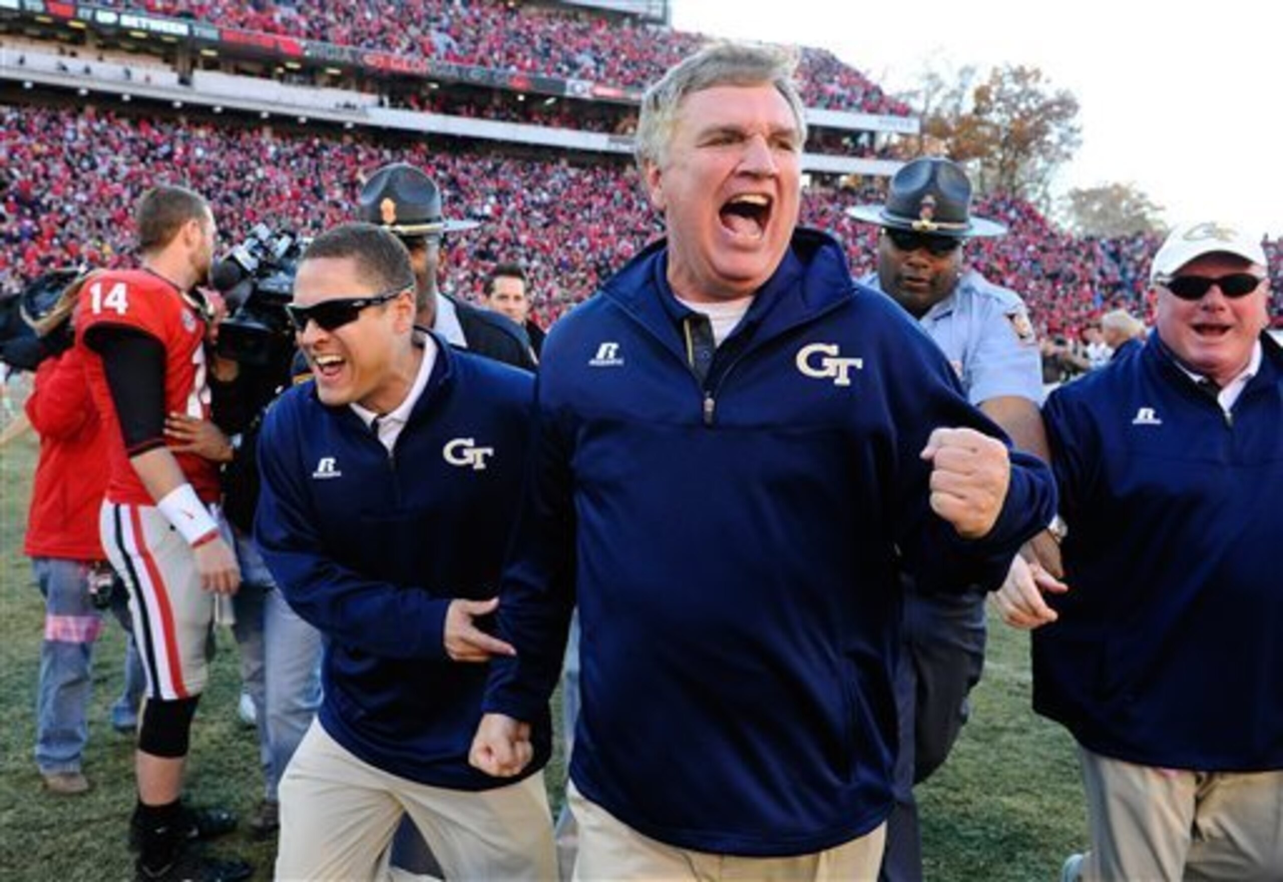 Paul Johnson scored a huge win for his program at Georgia last fall.