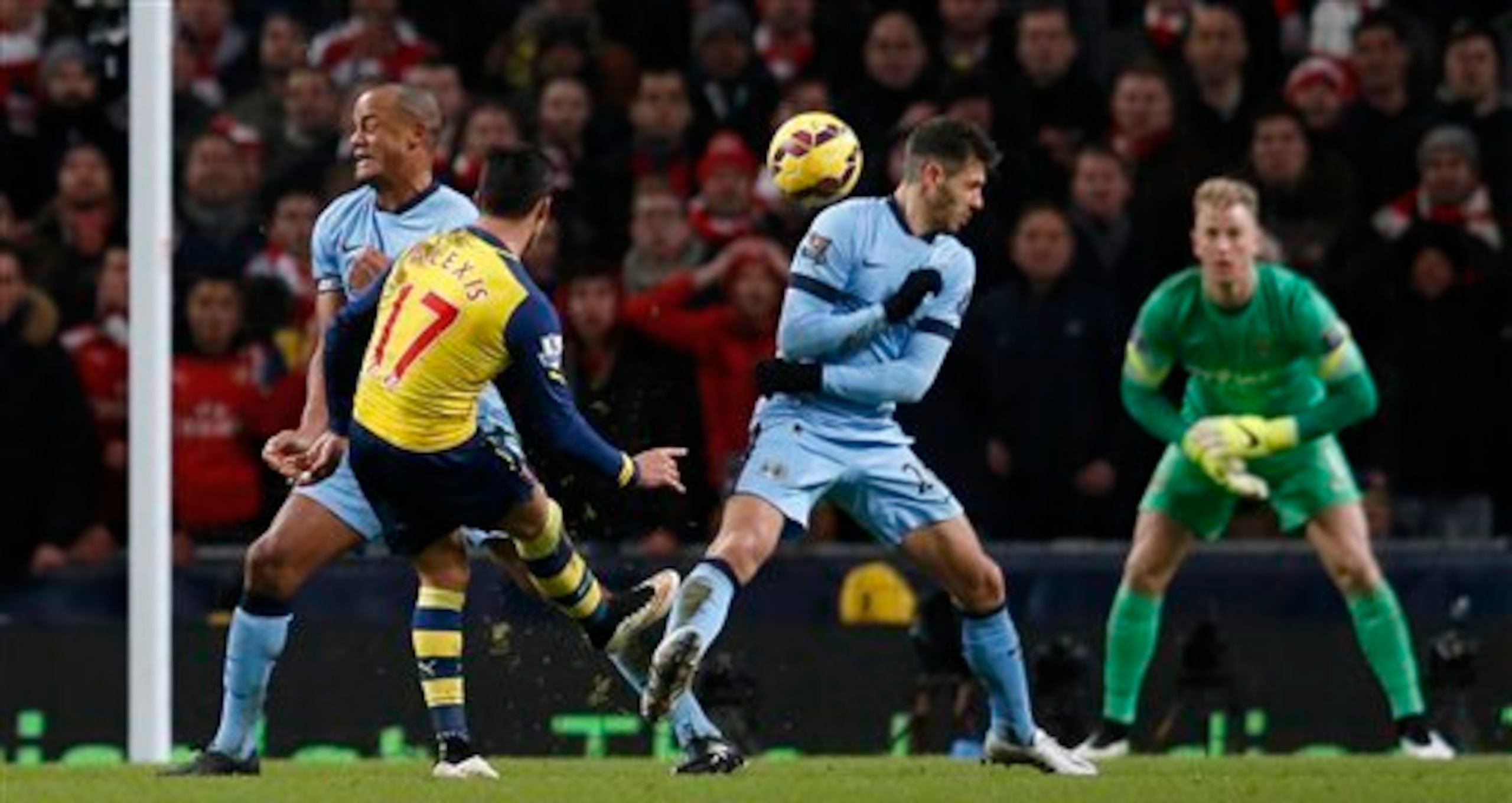 Standing Alexis up made total sense, unlike Kompany's penalty earlier in the same match.