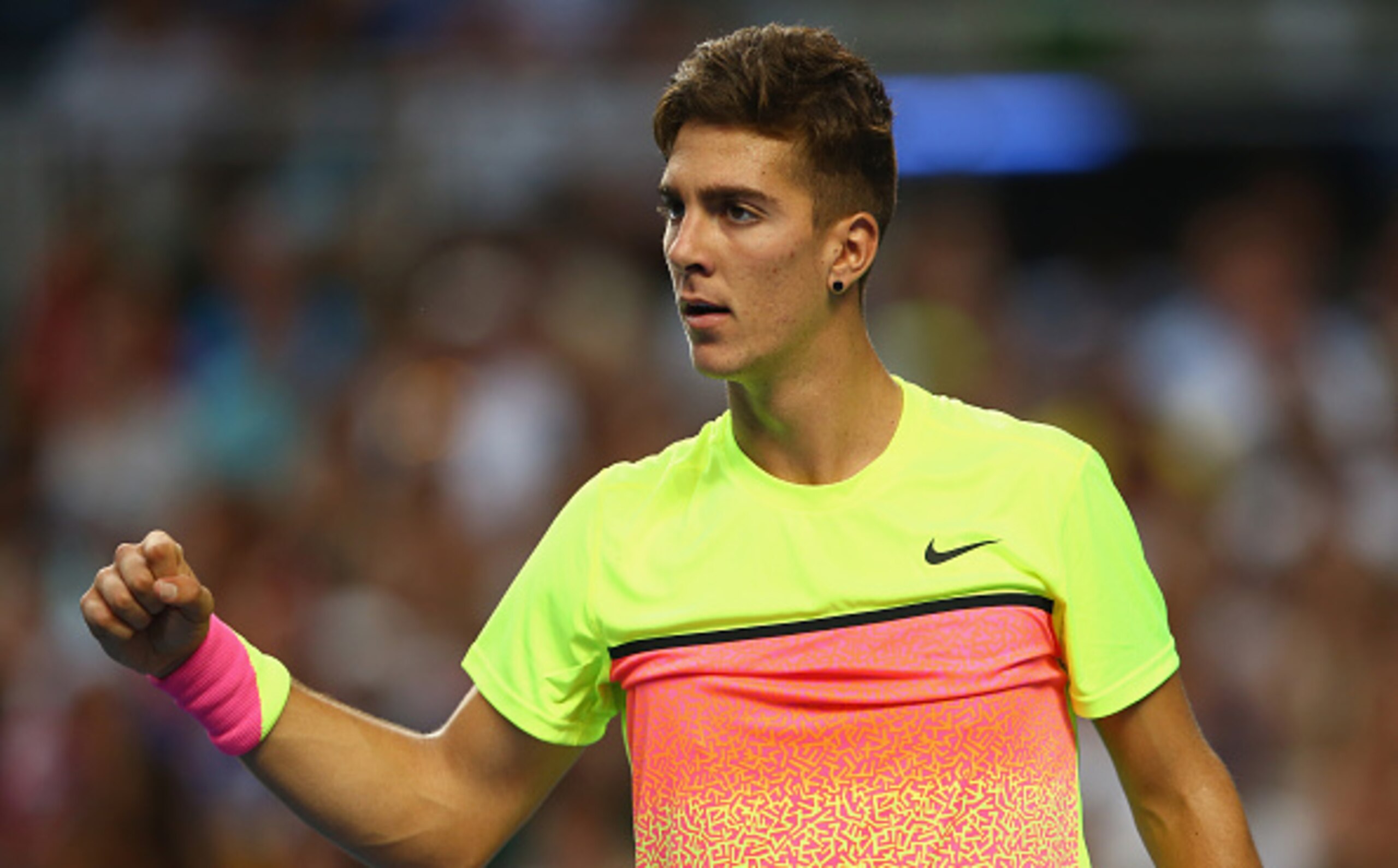 A rising star of Australian tennis, Thanasi Kokkinakis upset Ernests Gulbis.