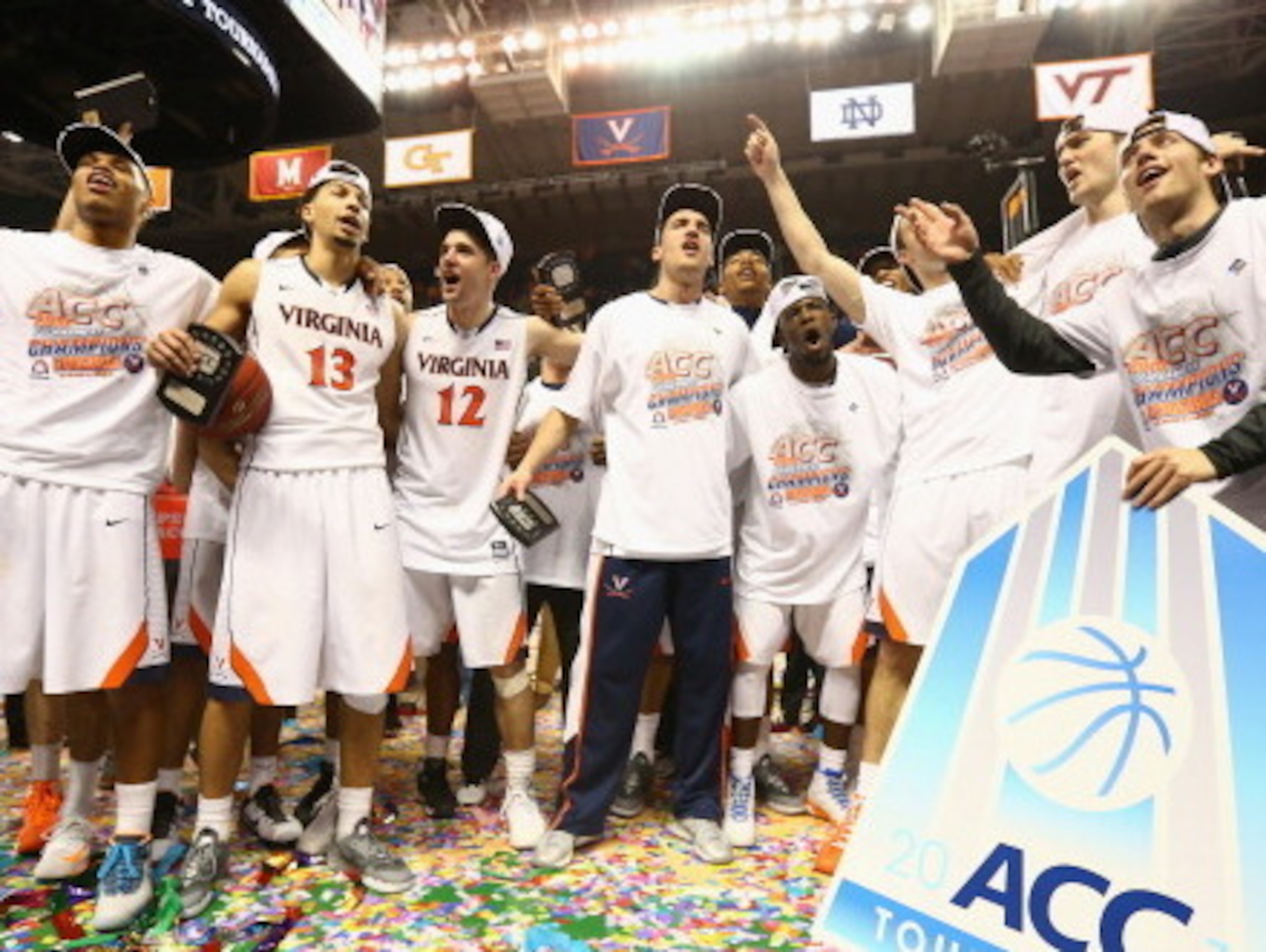 Virginia after last season's ACC Championship win Virginia after last season's ACC Championship win