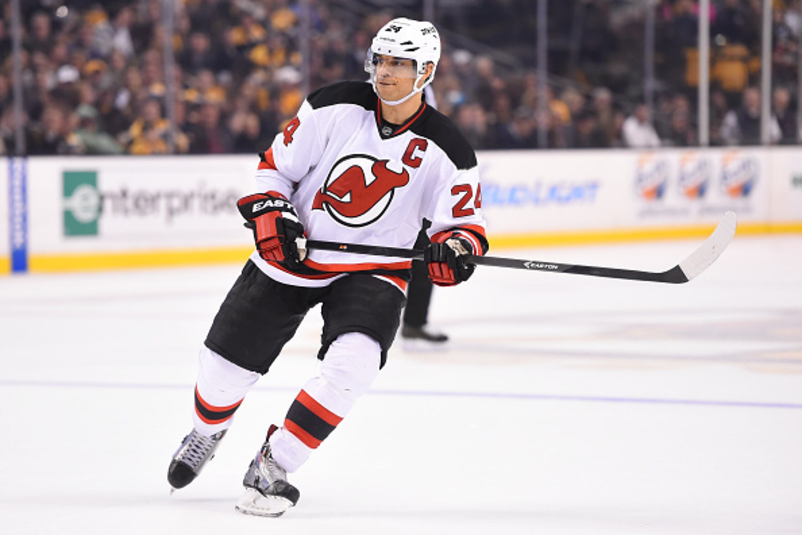Devils captain Bryce Salvador during a game in November. His absence is one of the things looming over the team the rest of the season. Devils captain Bryce Salvador during a game in November. His absence is one of the things looming over the team the rest of the season.