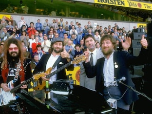 Keith Burkinshaw (pictured second from right).