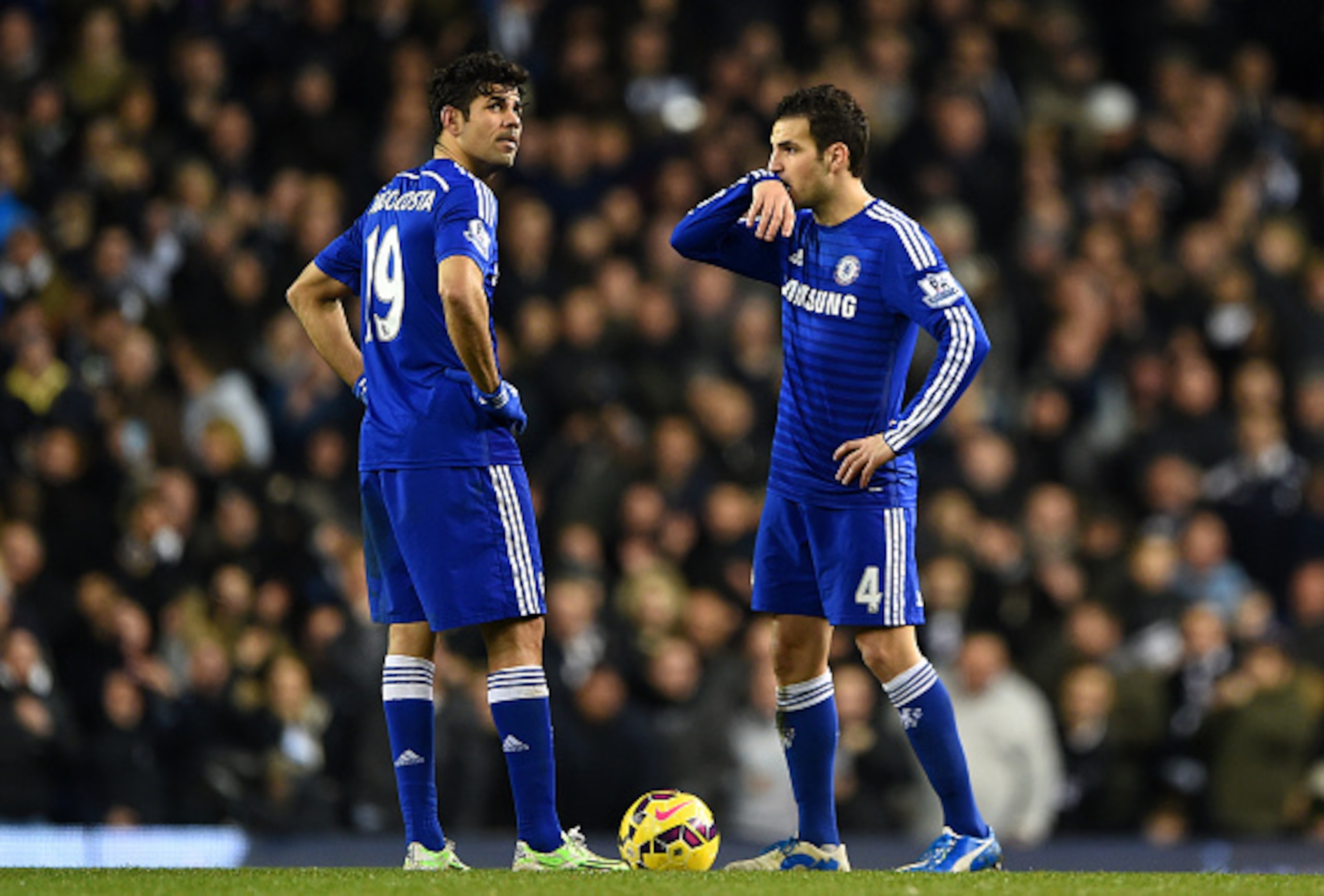 Fabregas has formed a fruitful partnership with Diego Costa for Chelsea this season.