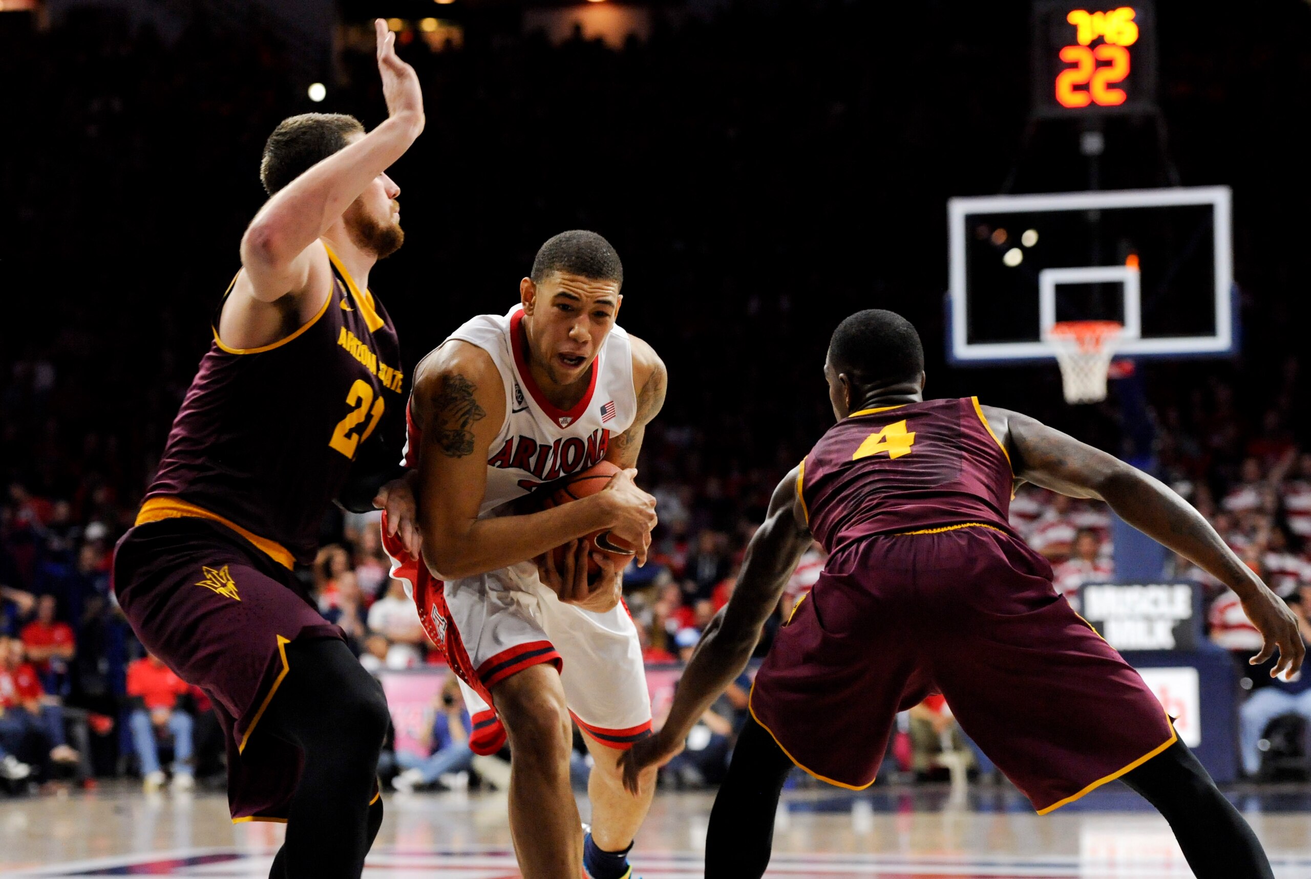 Arizona junior forward Brandon Ashley against Arizona State on Jan. 4.