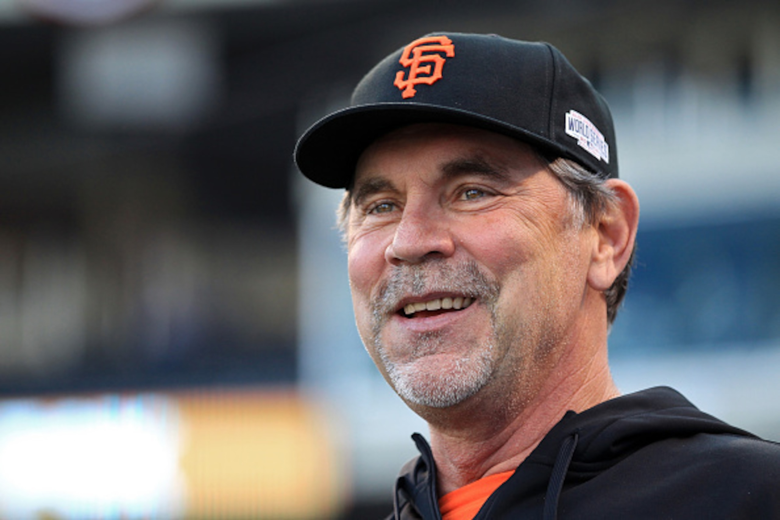 Bruce Bochy returns for his ninth season as the Giants manager