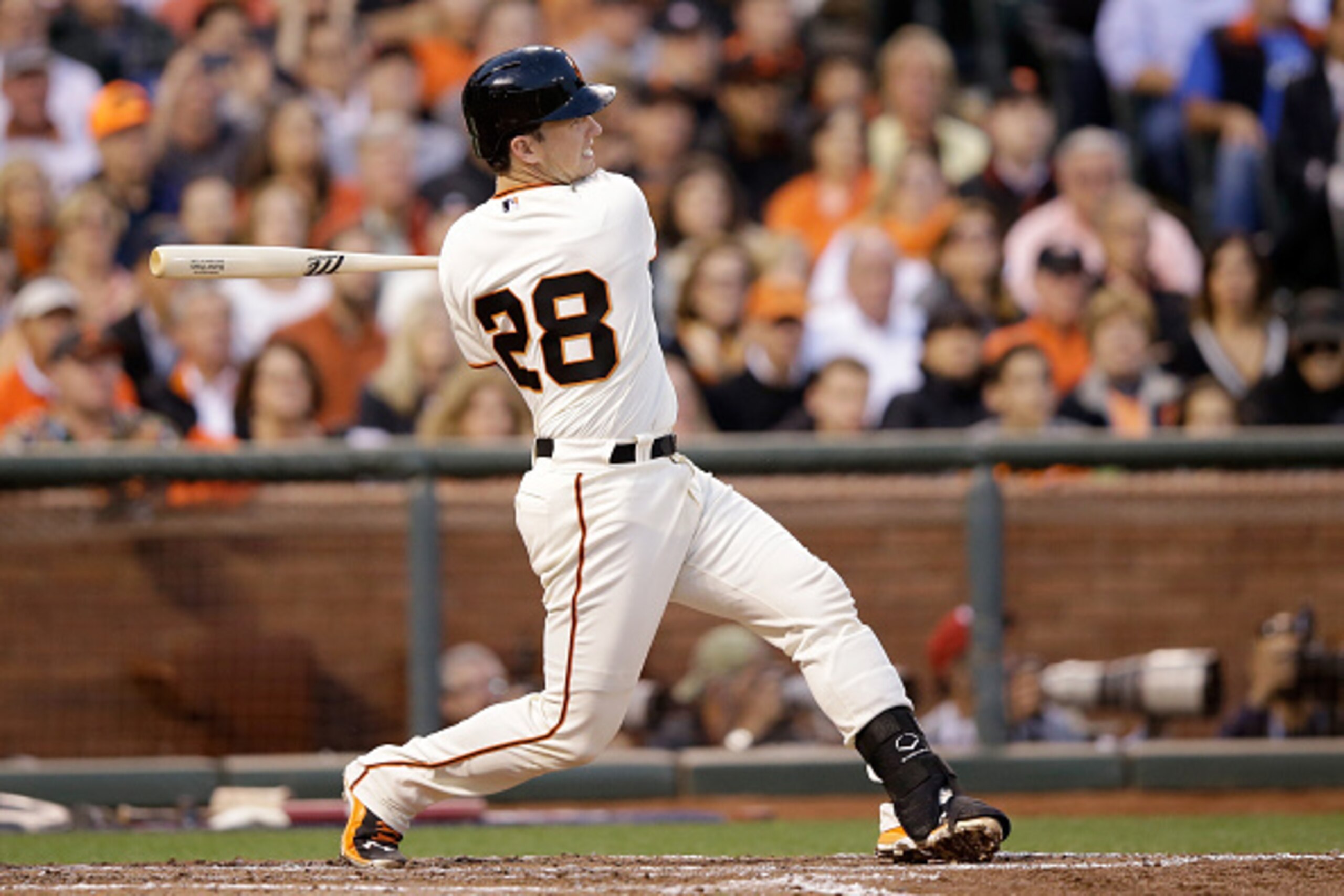 Buster Posey caught 111 games in the regular season.