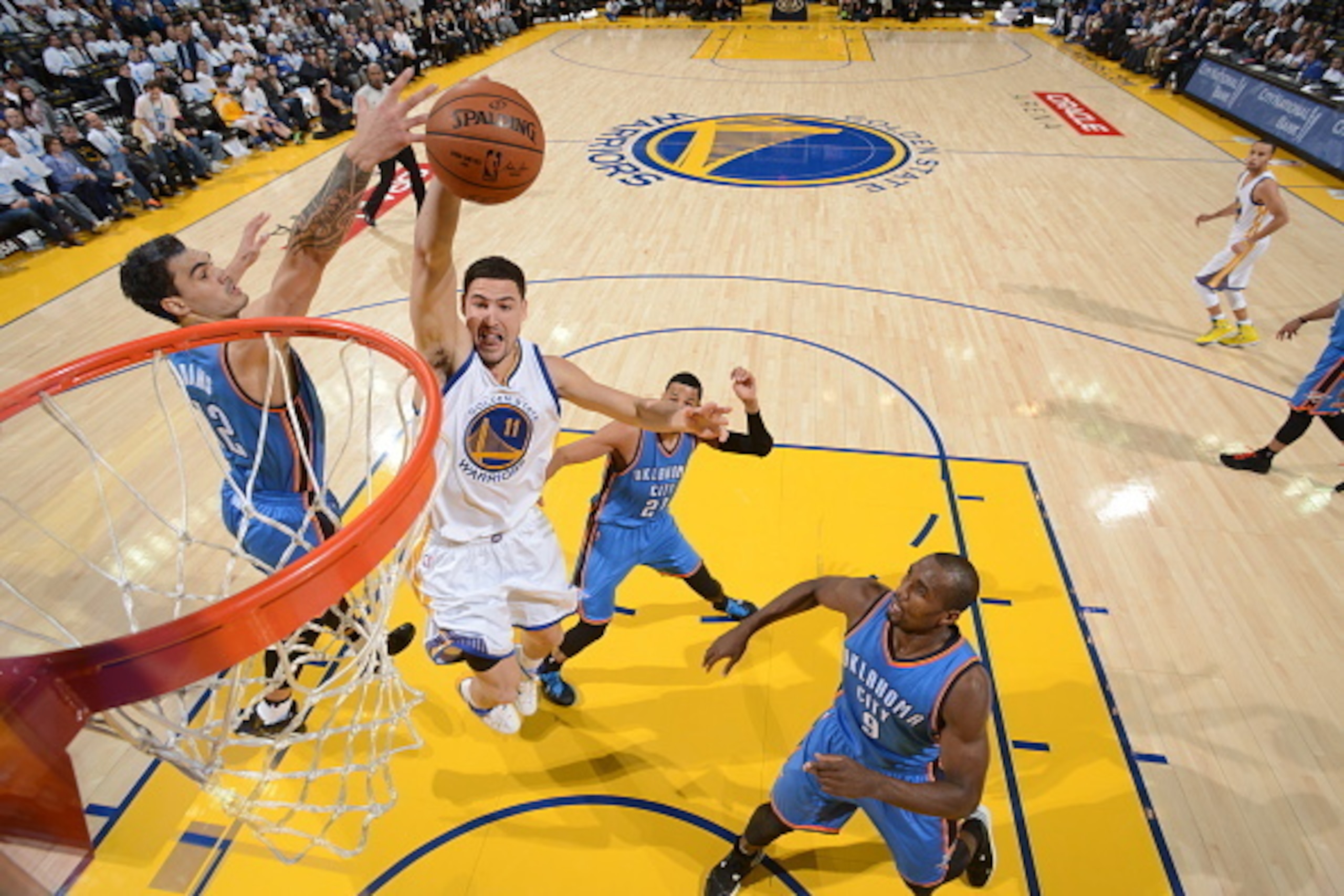 Klay Thompson has significantly improved his game. Klay Thompson has significantly improved his game.