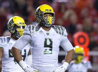 Oregon's Arik Armstead has the size and athleticism to play the 5-technique position, but he needs to improve his technique.