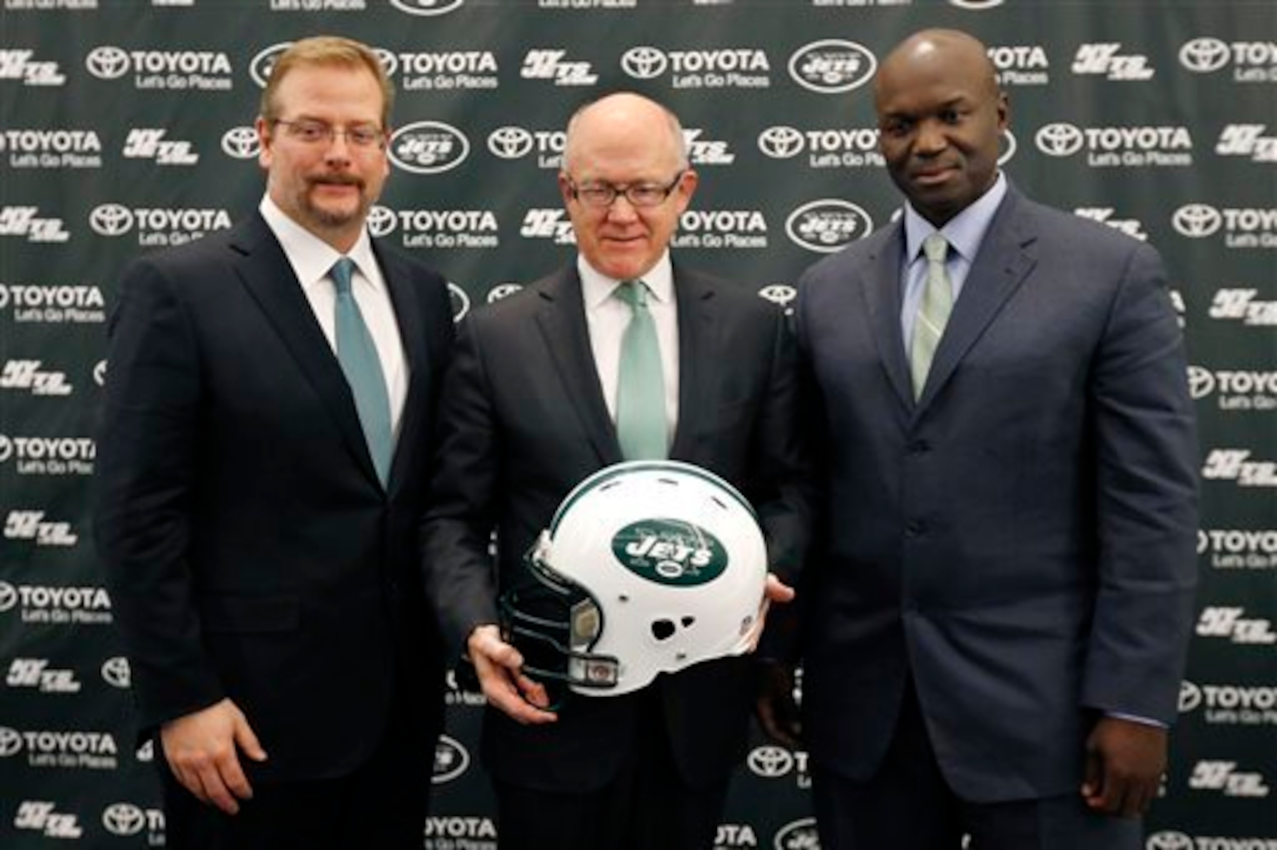 Mike Maccagnan (left) and Todd Bowles (right) look like the right men for the job to pull the Jets out of their tailspin. Mike Maccagnan (left) and Todd Bowles (right) look like the right men for the job to pull the Jets out of their tailspin.