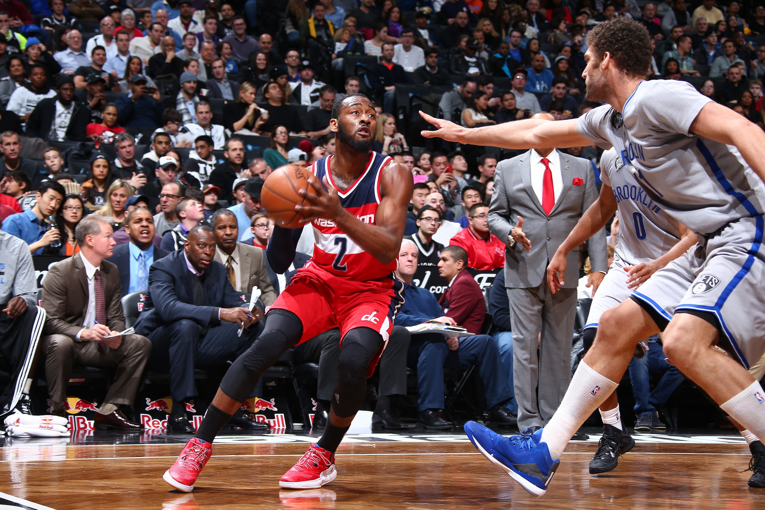 John Wall could hurt the Nets at the rim. John Wall could hurt the Nets at the rim.