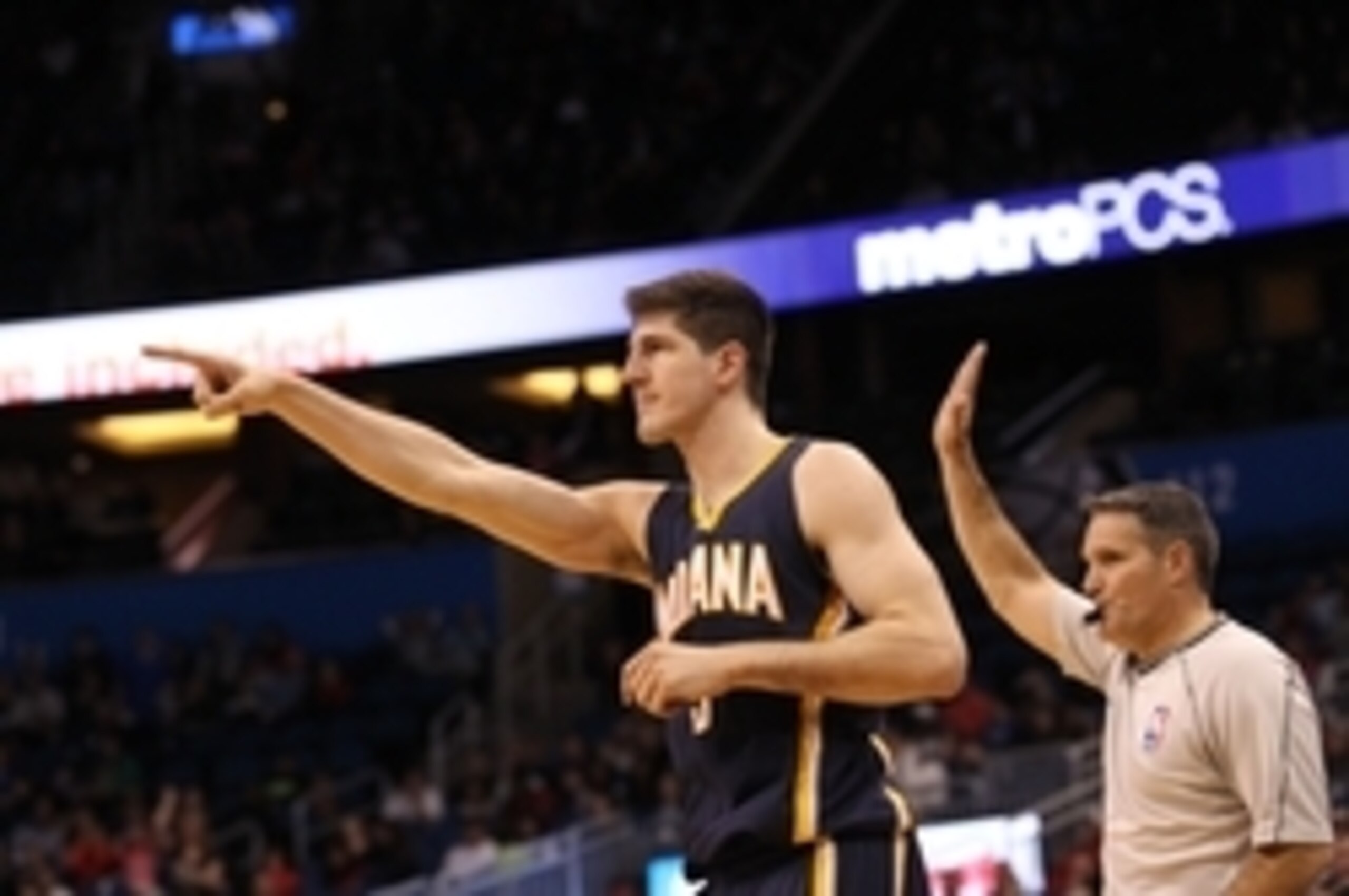 Indiana Pacers rookie forward Damjan Rudez