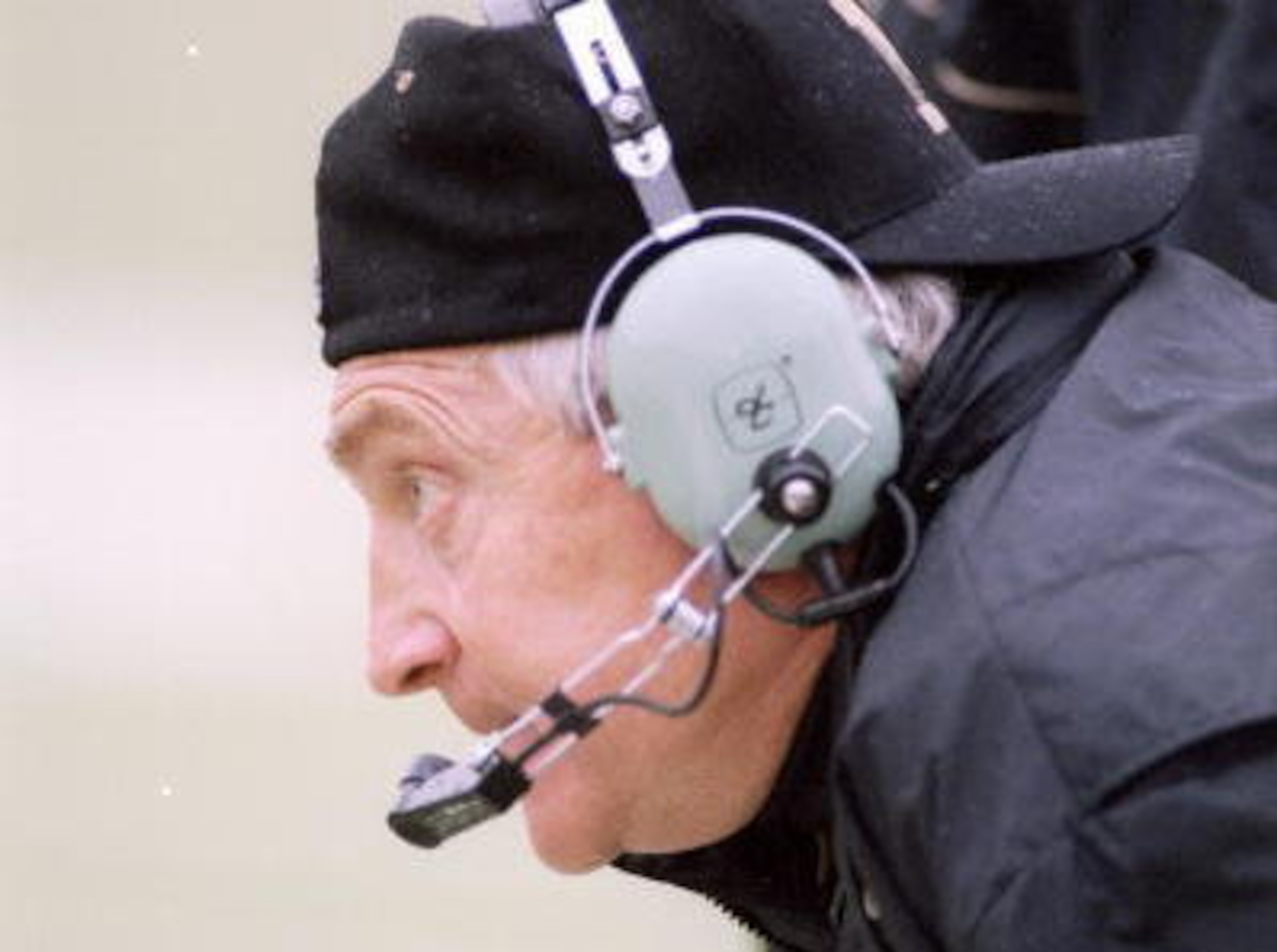 19 Nov 1994: Coach Larry Smith of the Missouri Tigers watches his players during a game against the Kansas Jayhawks at Memorial Stadium in Columbia, Missouri. Kansas won the game 31-14.