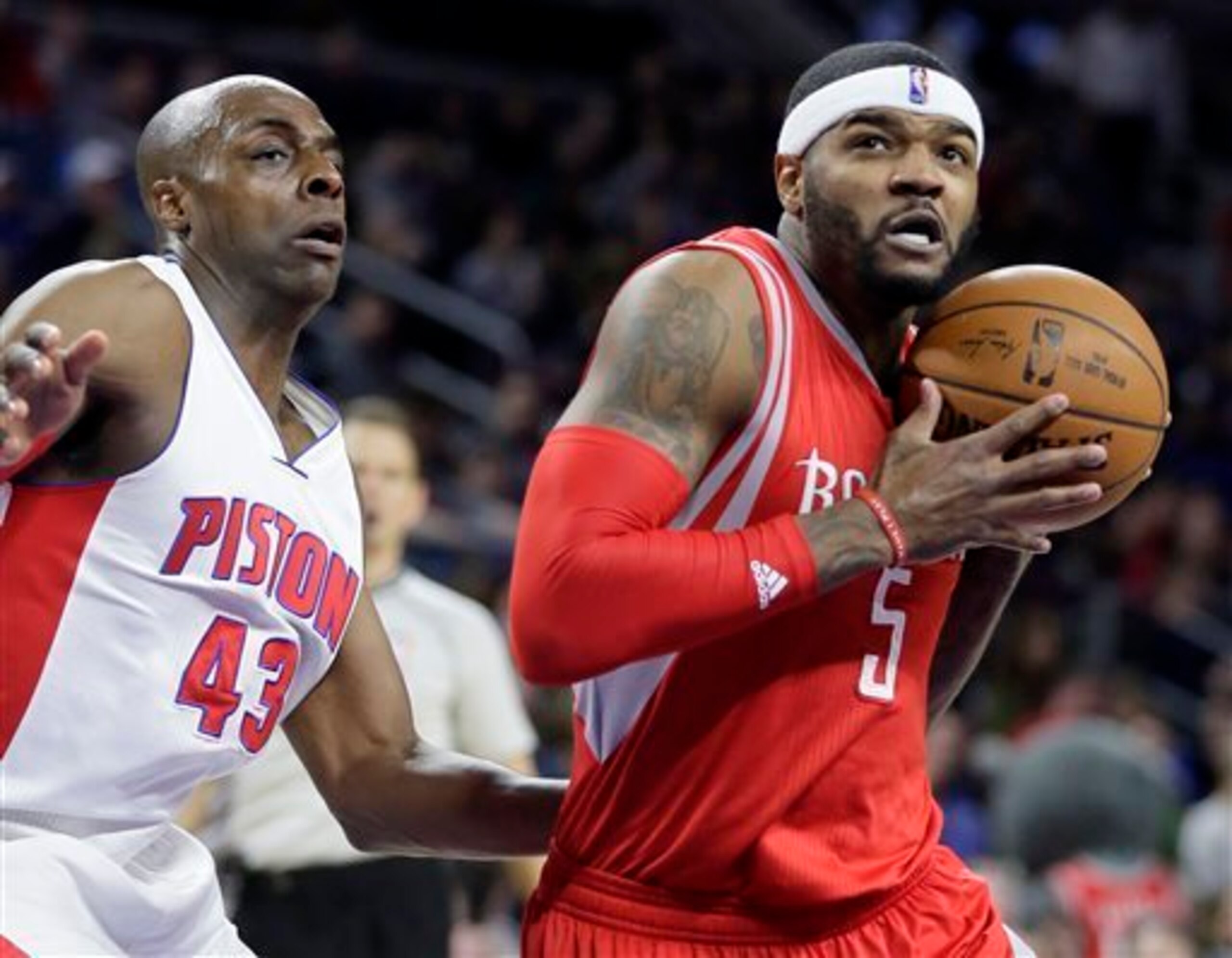 Anthony Tolliver has done a good job stretching the floor since being traded to Detroit.