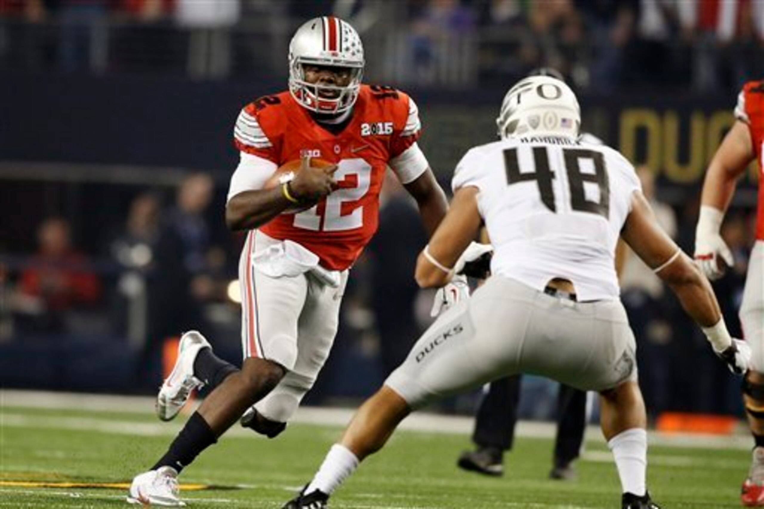 We'd love to see Cardale Jones face off against Notre Dame's defense in 2015.
