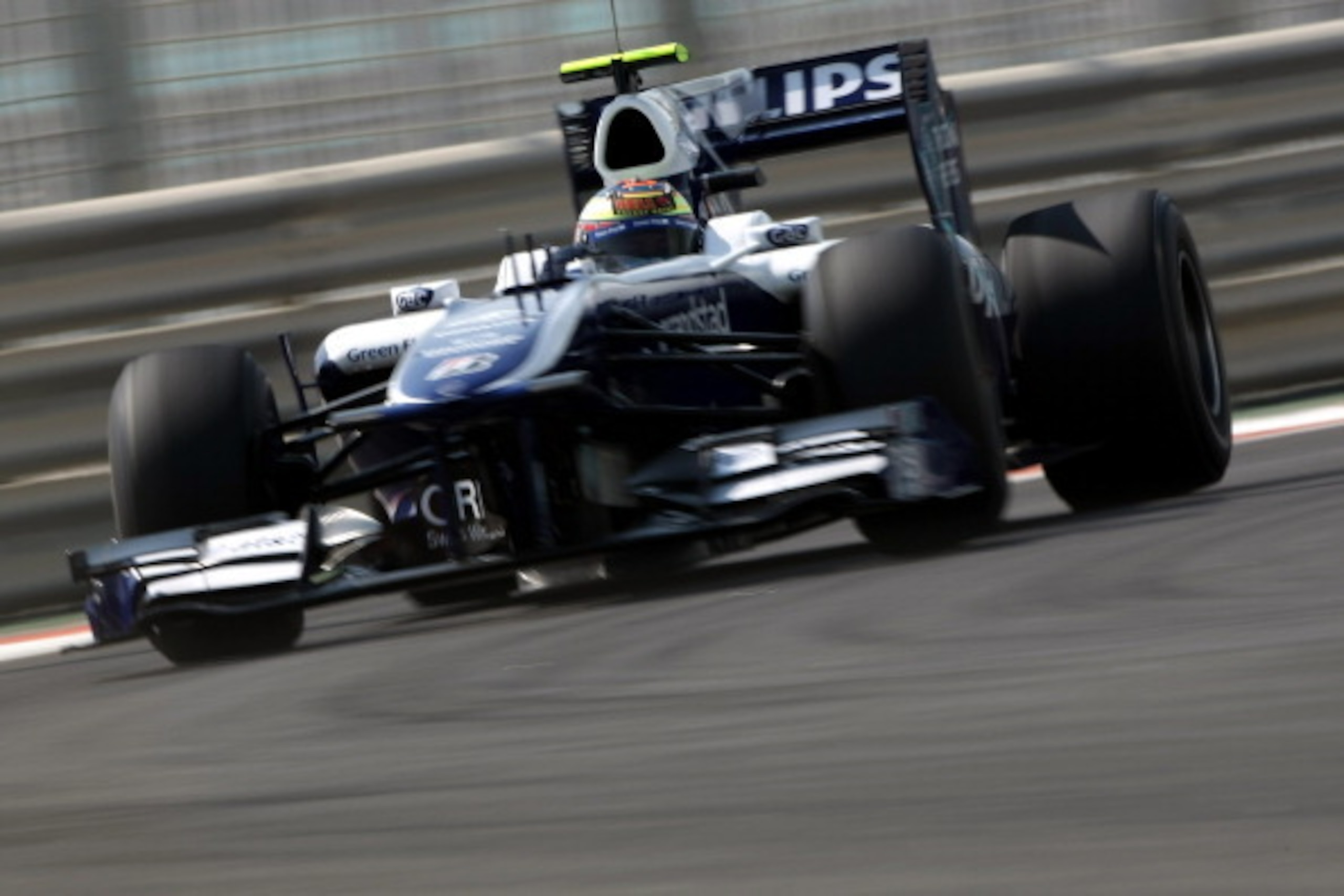 Stoneman testing for Williams in 2010.