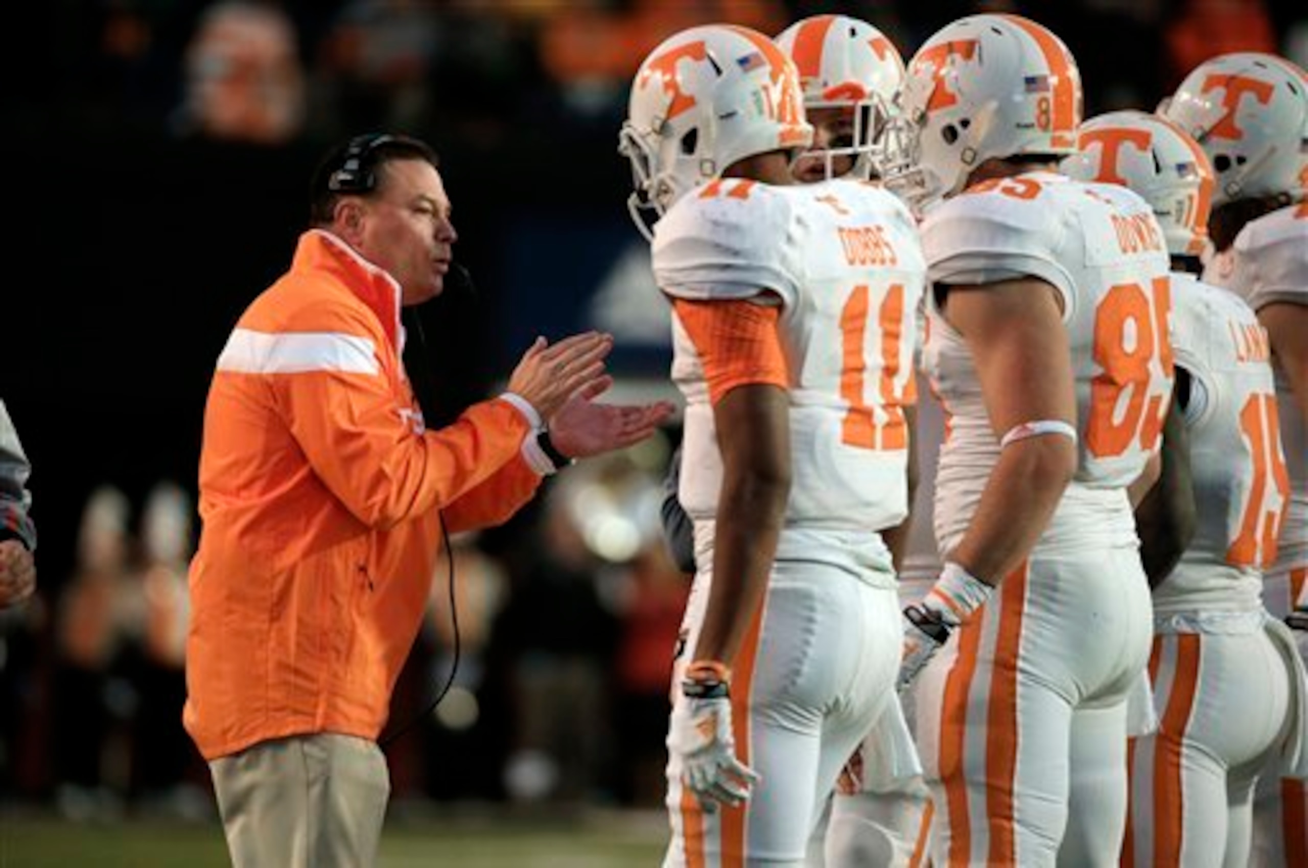 Tennessee head coach Butch Jones