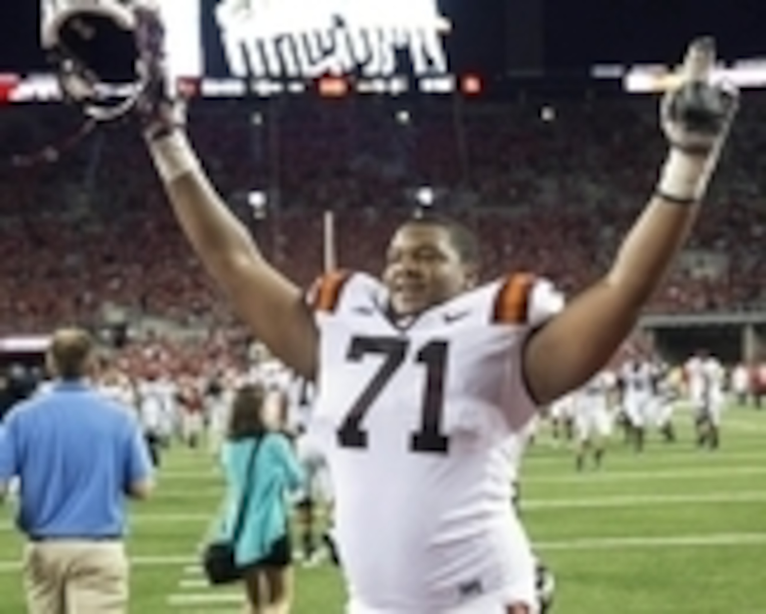 Virginia Tech offensive tackle Jonathan McLaughlin