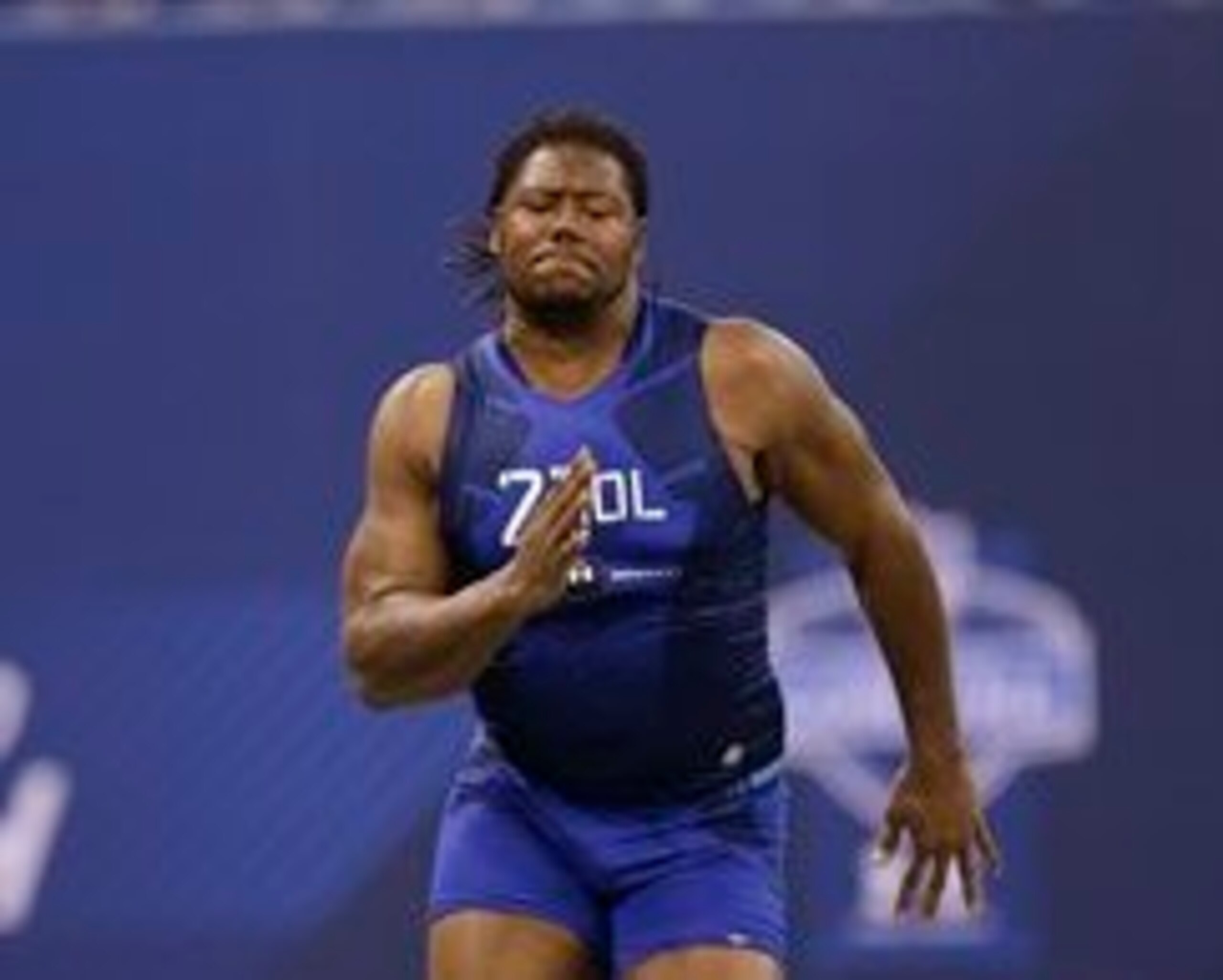 Virginia Tech offensive tackle Laurence Gibson