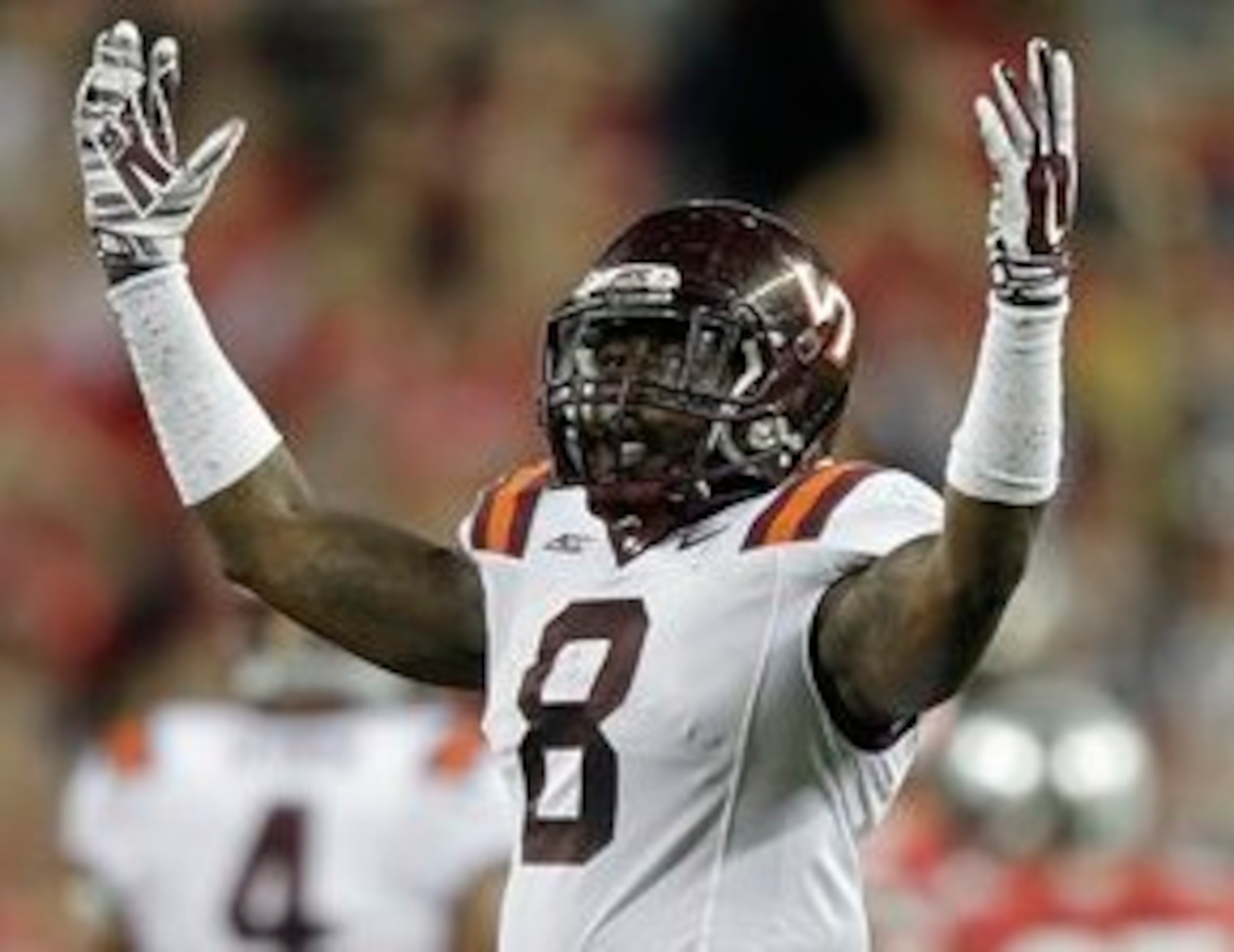 Virginia Tech defensive back Detrick Bonner