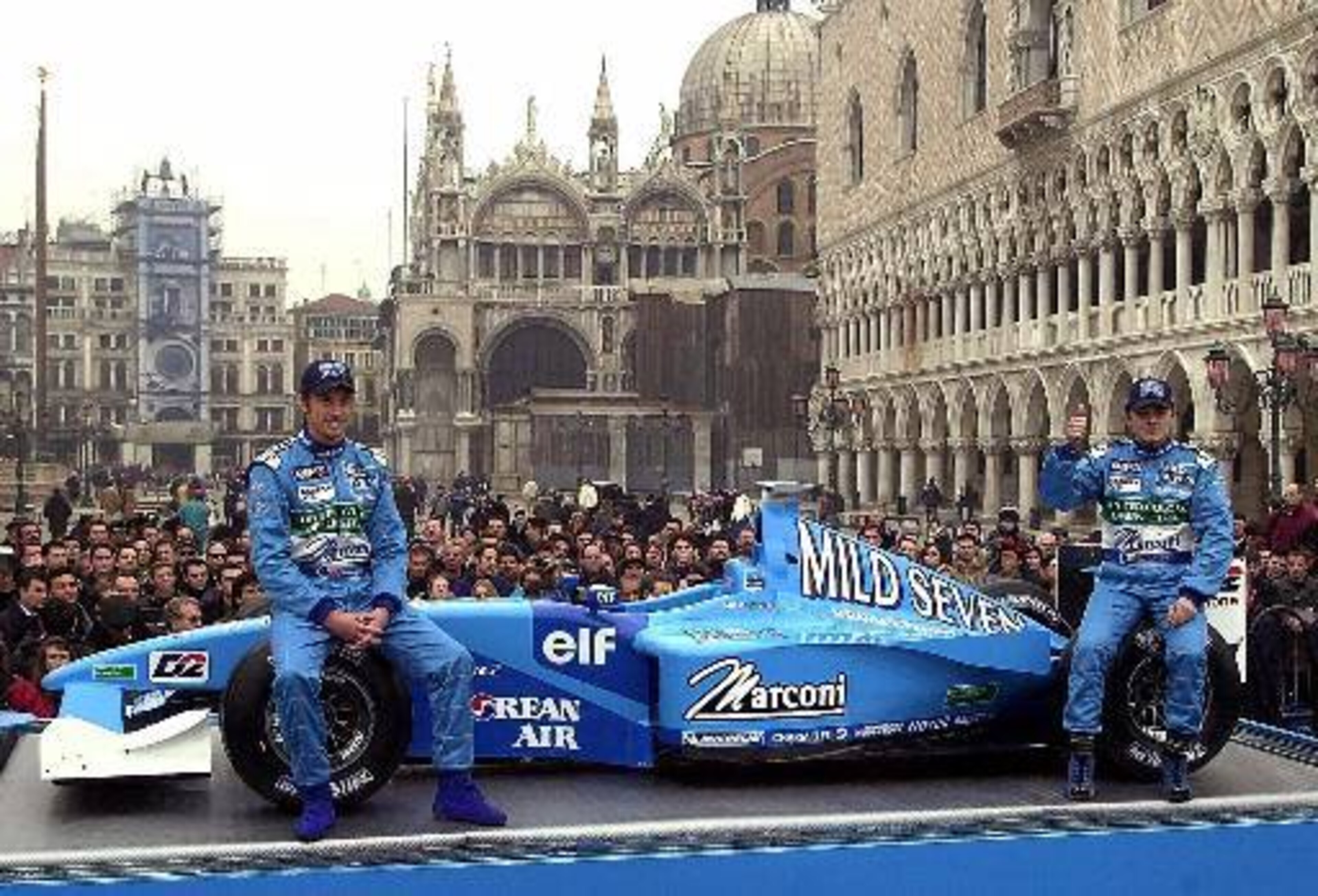 Benetton launch in St. Mark's Square.