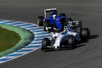 Do you really belong ahead of that Sauber, Mr. Williams?