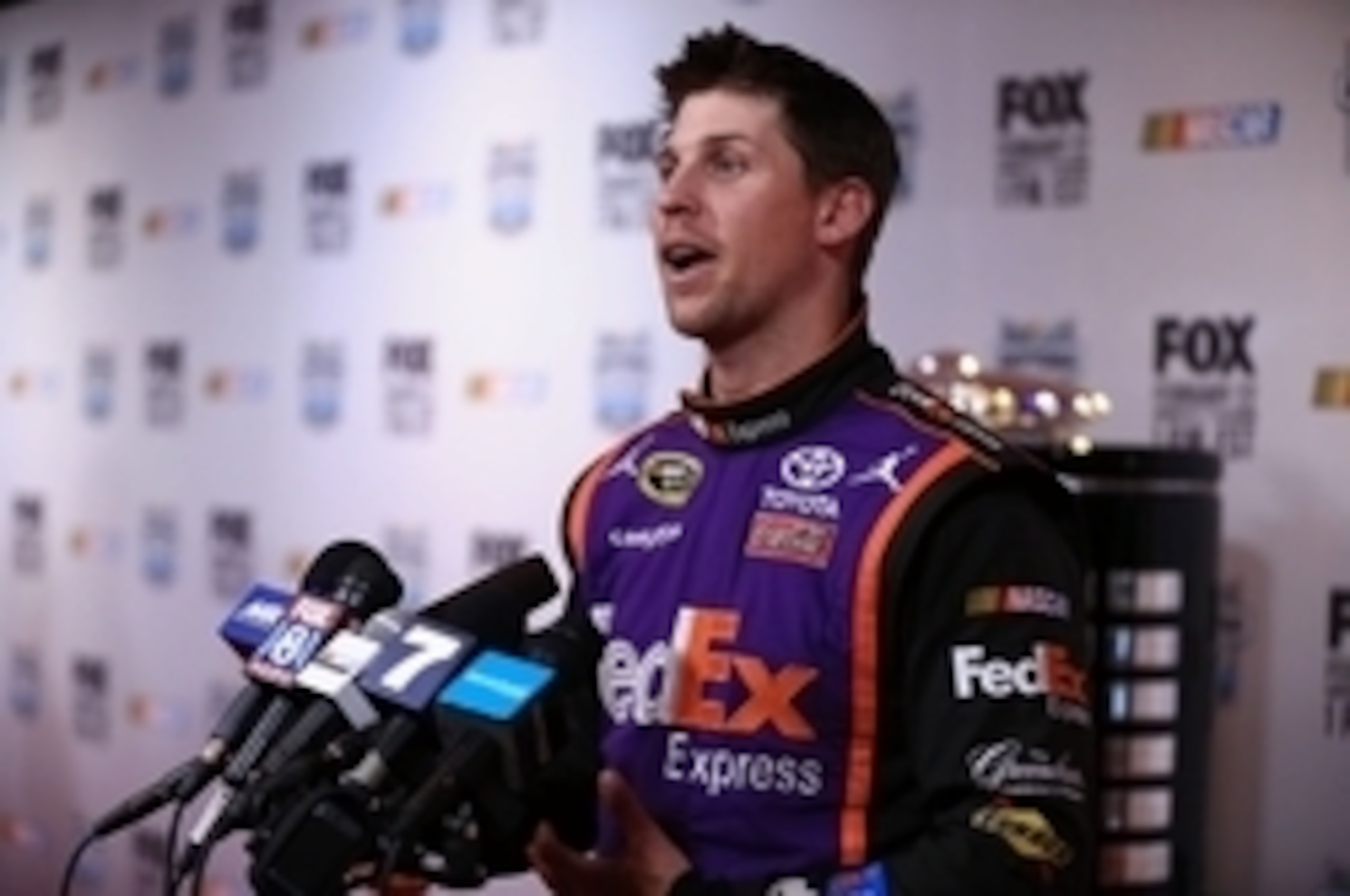 Denny Hamlin wants to be heard loud and clear this season. Denny Hamlin wants to be heard loud and clear this season.
