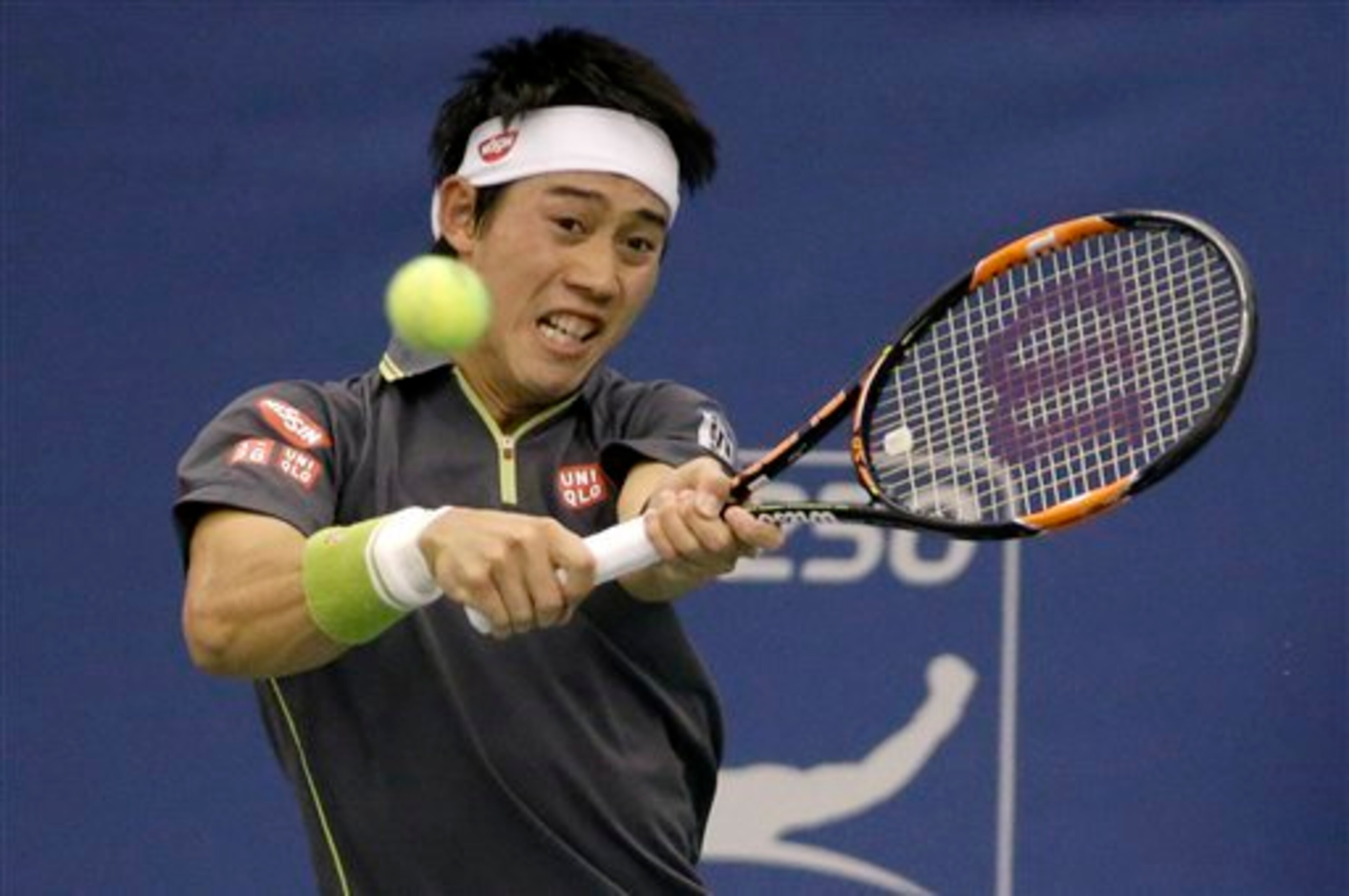 Kei Nishikori during the 2015 Memphis Open.
